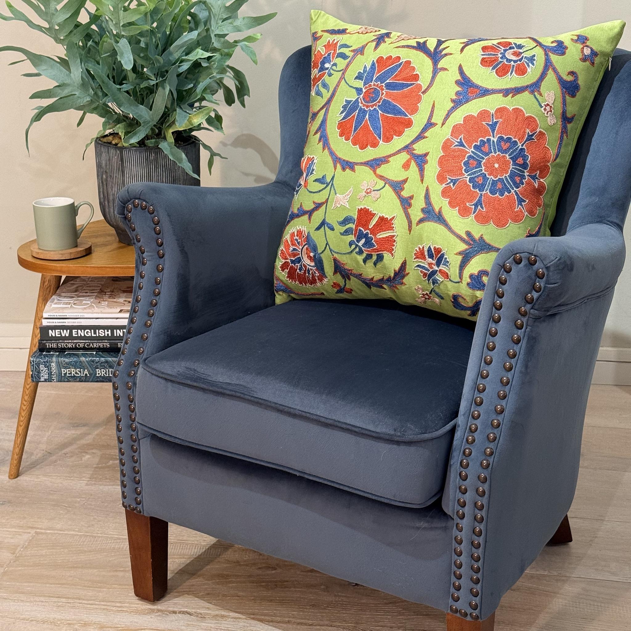 Fine Suzani Silk Cushion