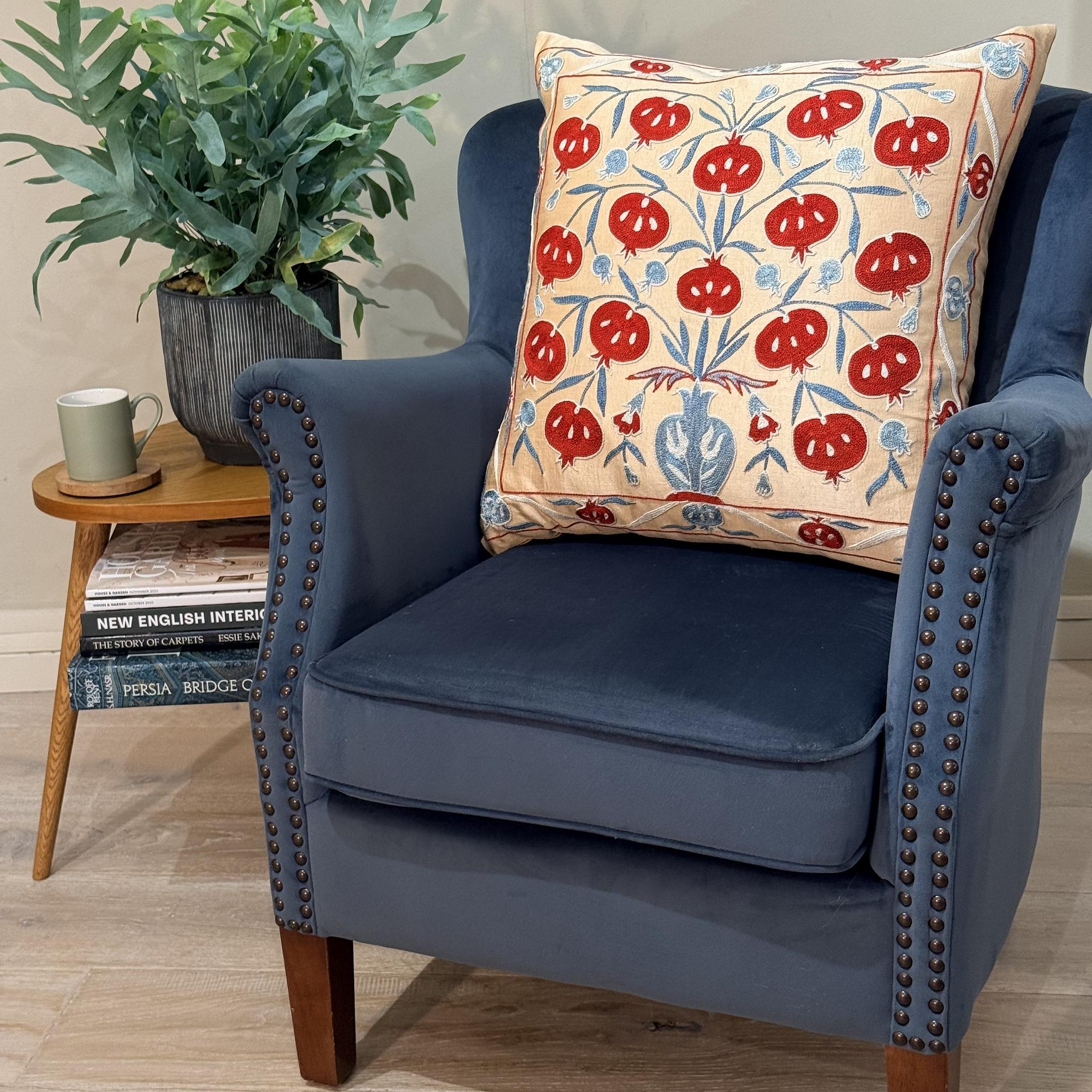 Fine Suzani Silk Cushion