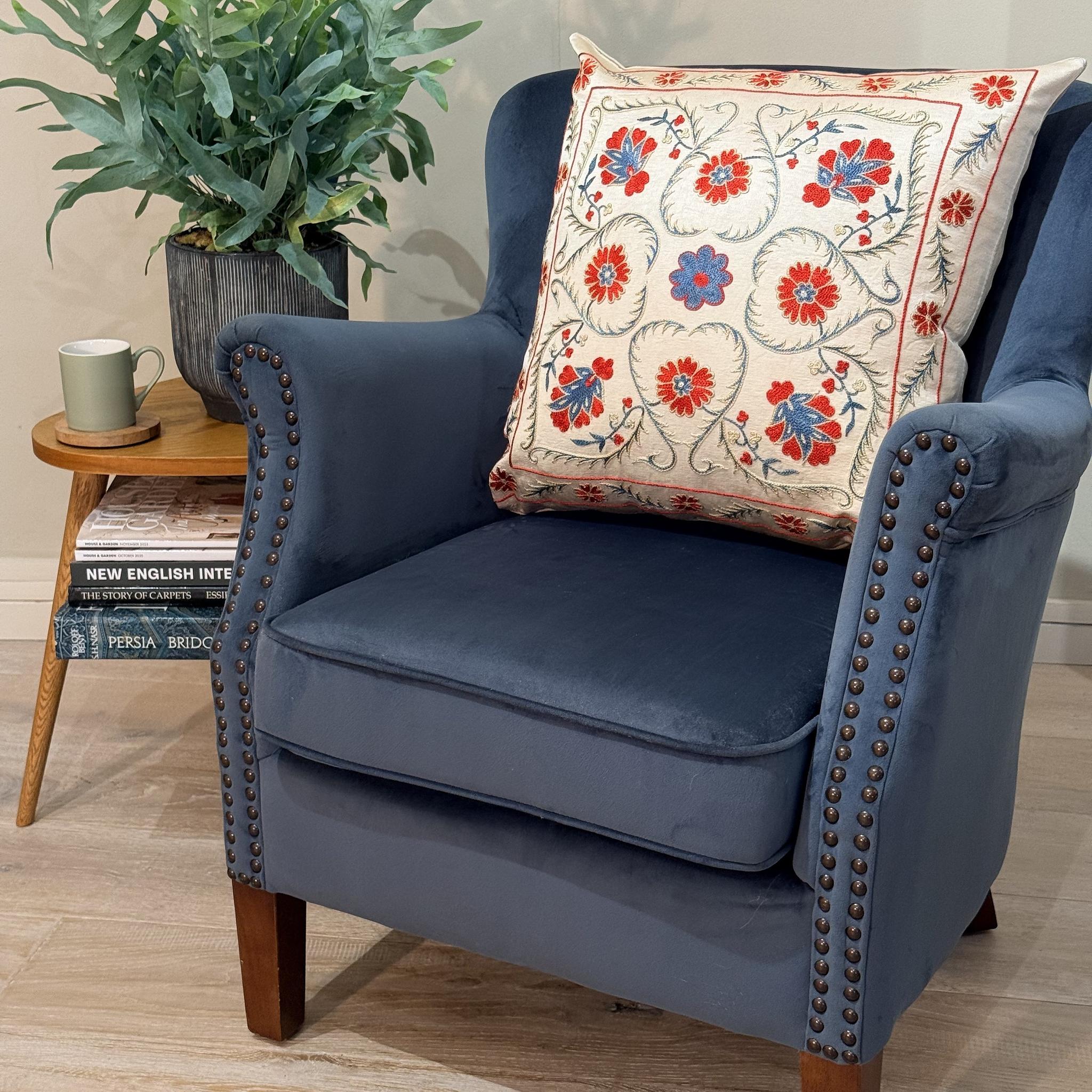Fine Suzani Silk Cushion
