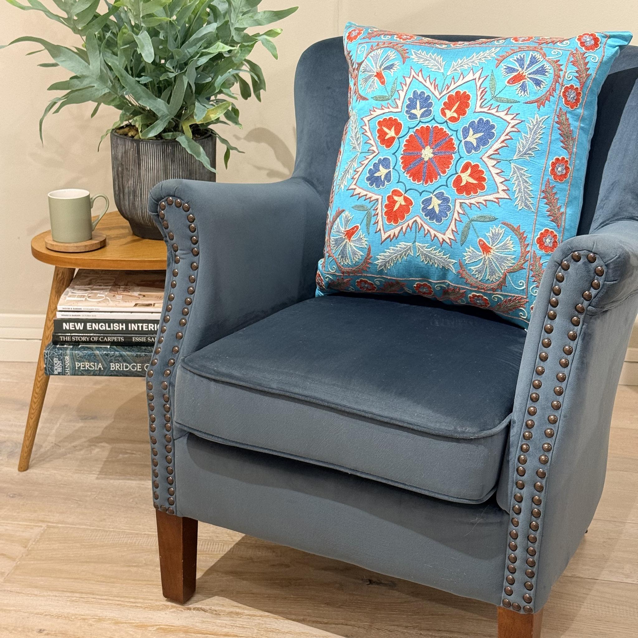 Fine Suzani Silk Cushion