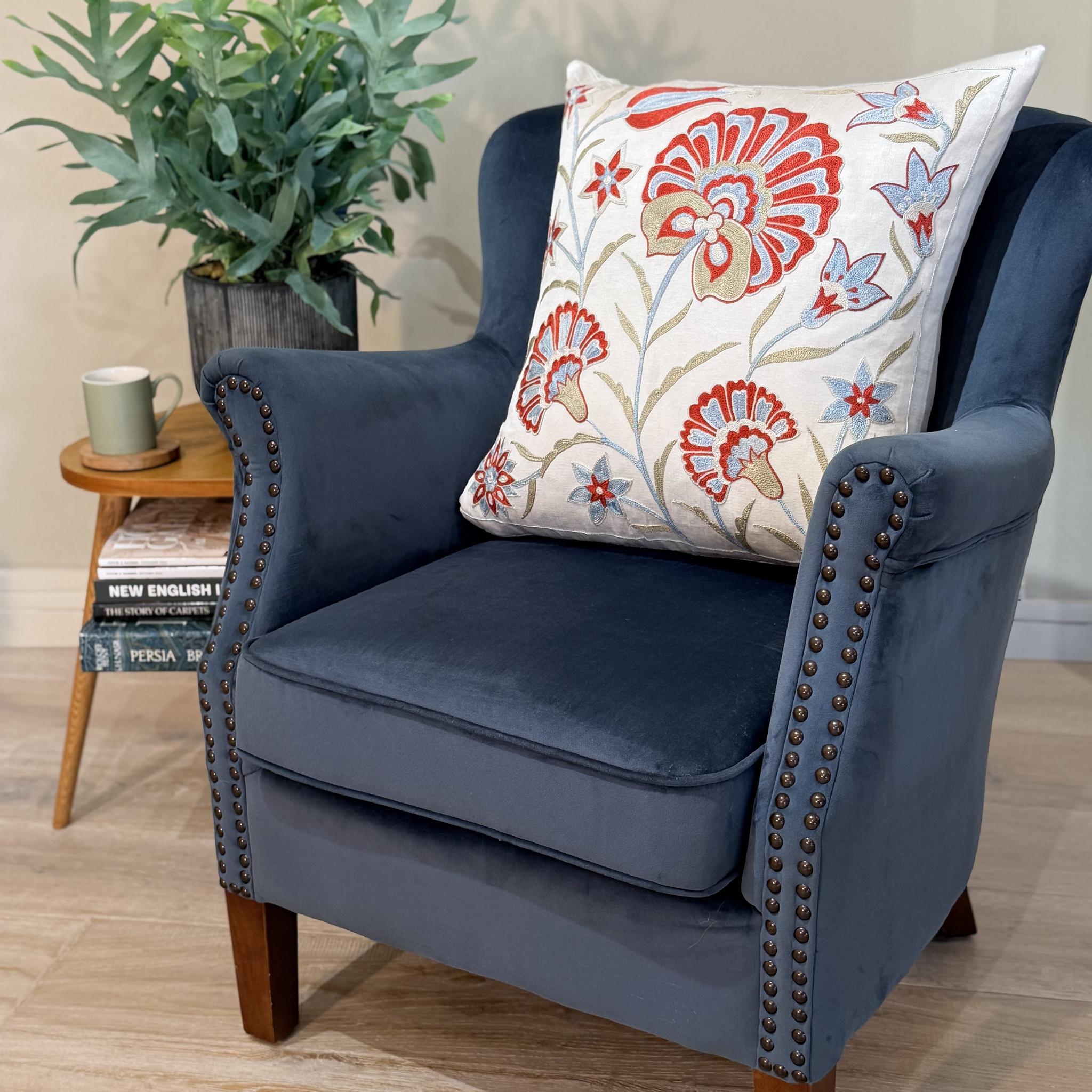 Fine Suzani Silk Cushion