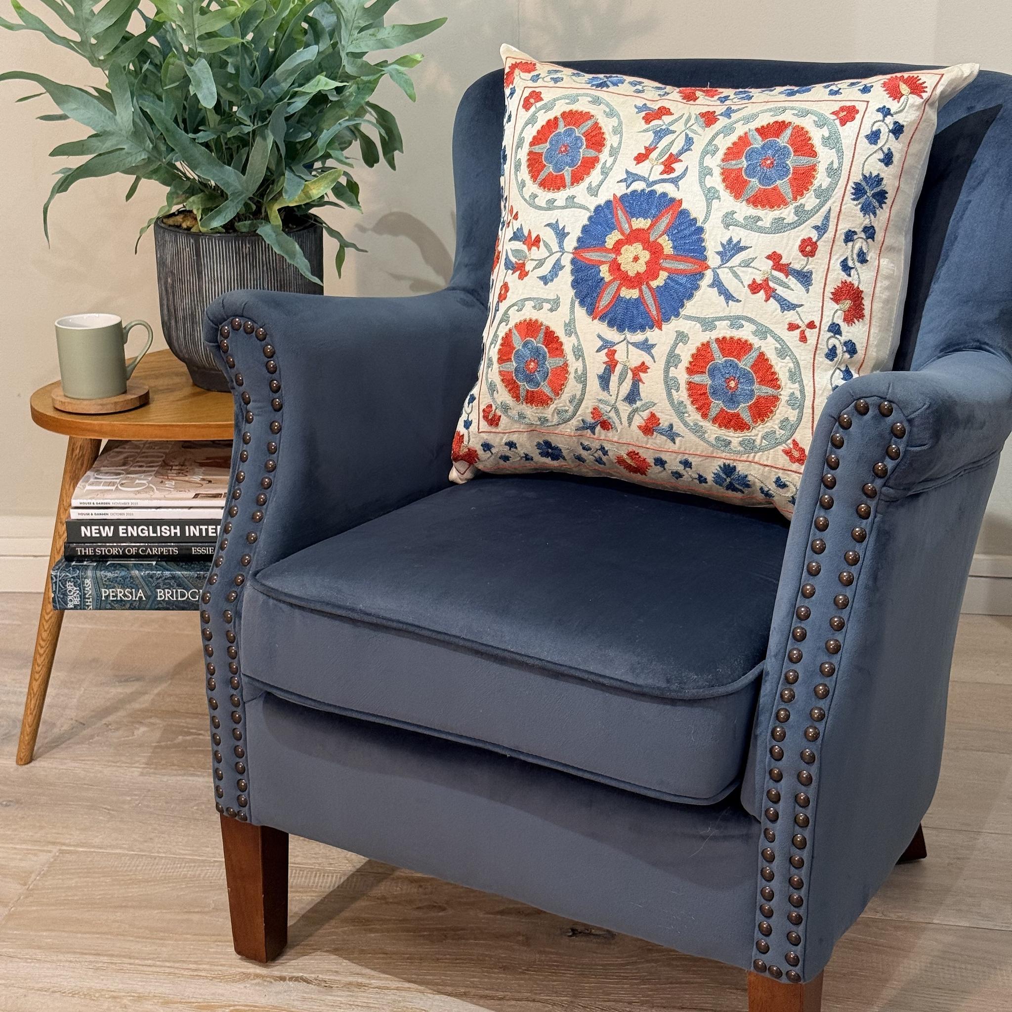 Fine Suzani Silk Cushion