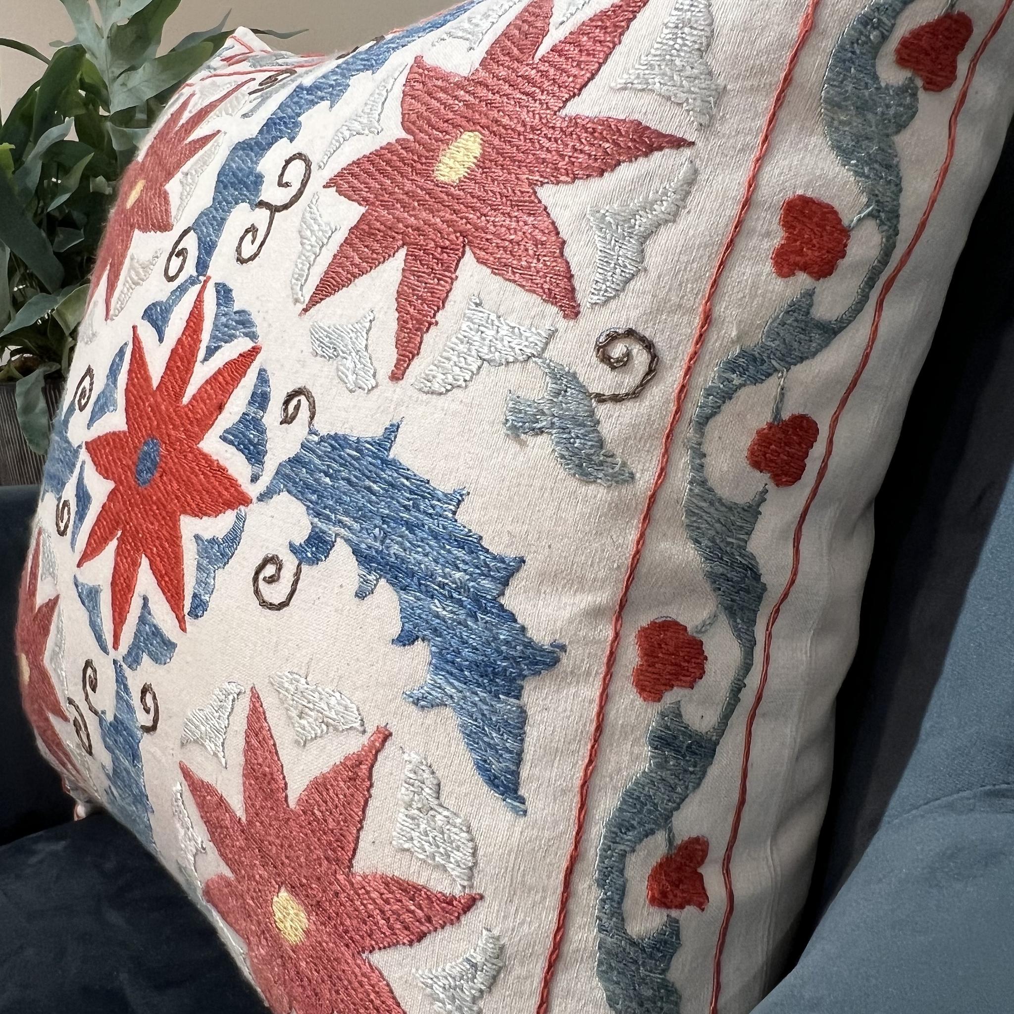 Fine Suzani Silk Cushion