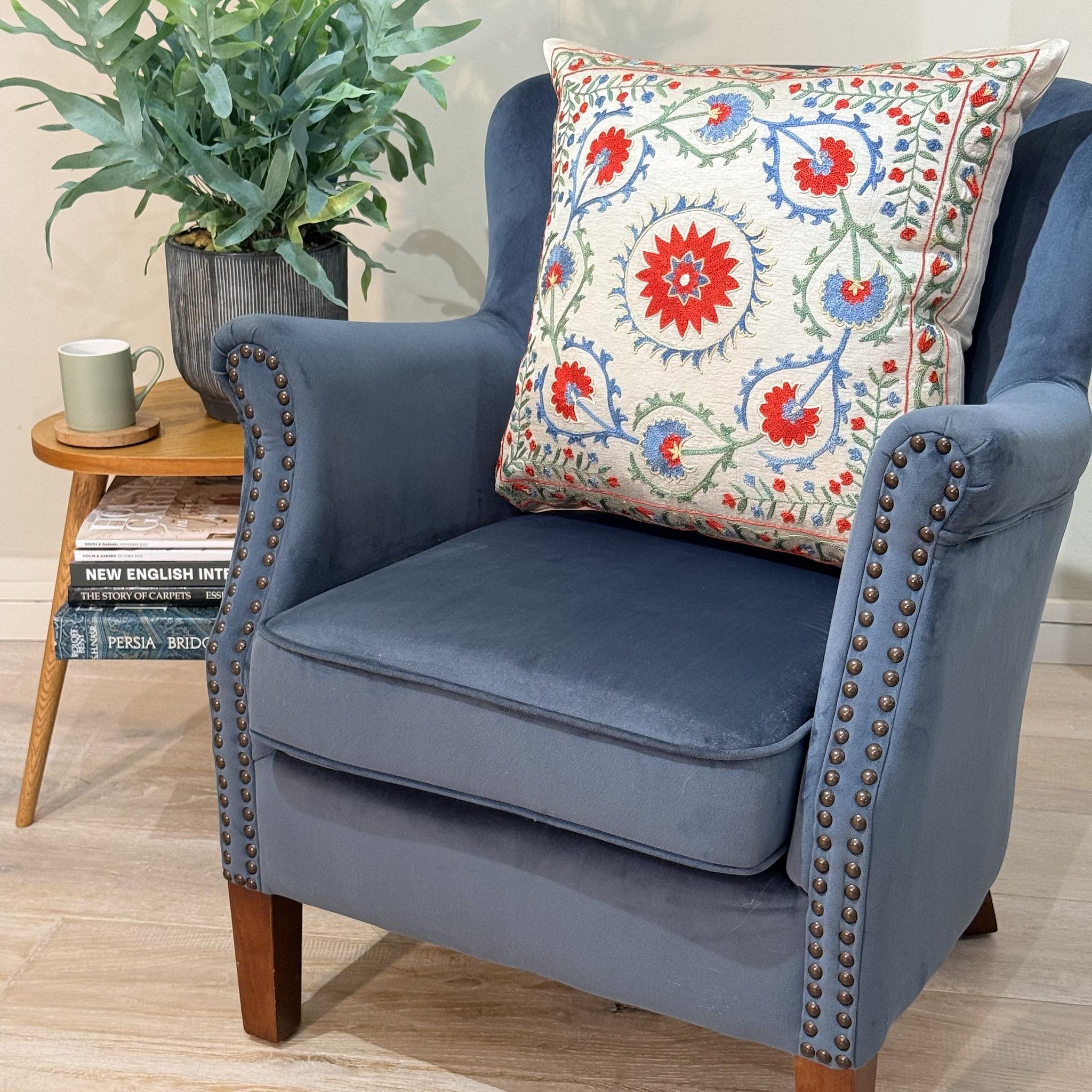 Fine Suzani Silk Cushion