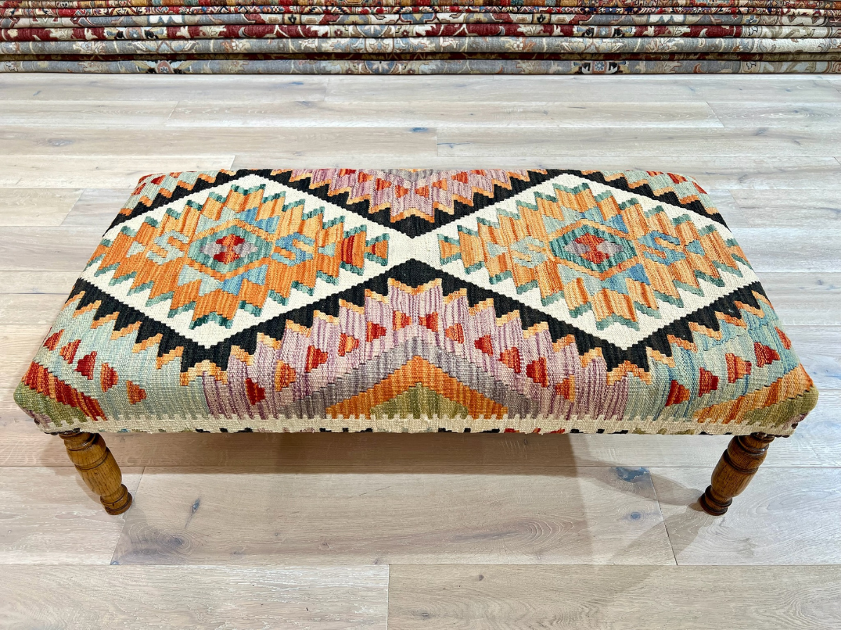 Kundoz Kilim Footstool