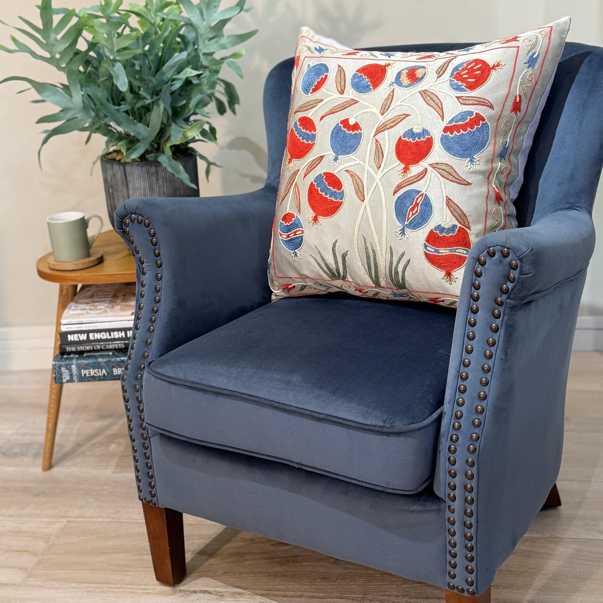 Fine Suzani Silk Cushion