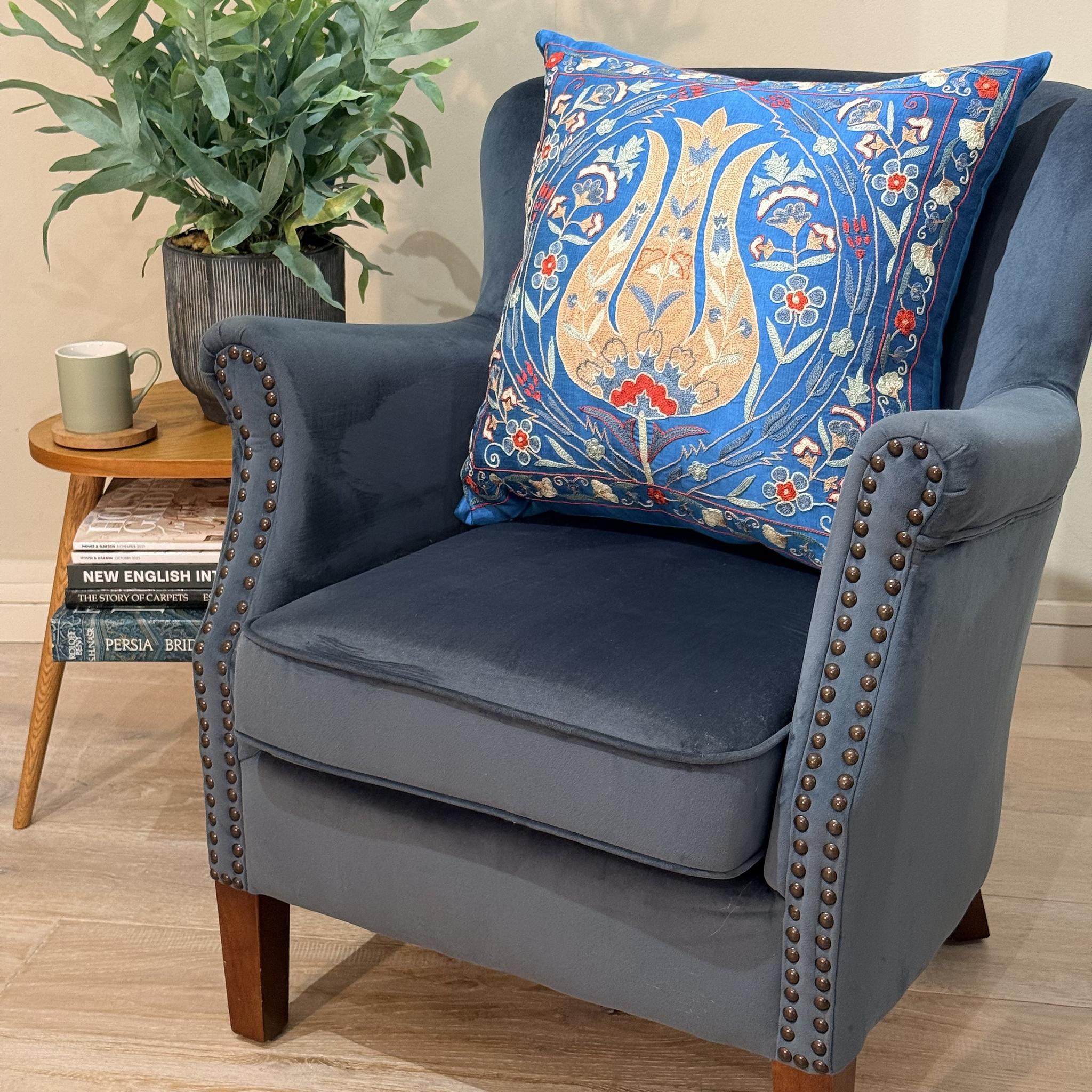 Fine Suzani Silk Cushion