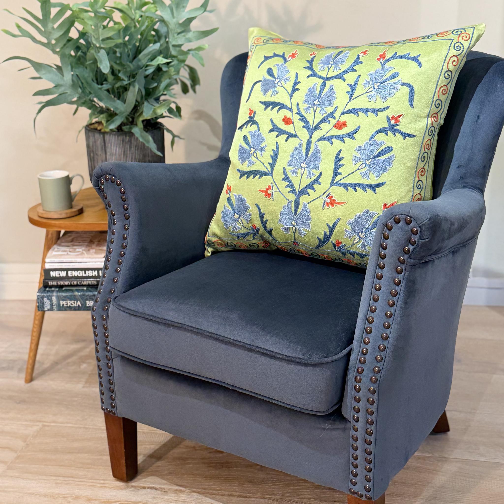 Fine Suzani Silk Cushion
