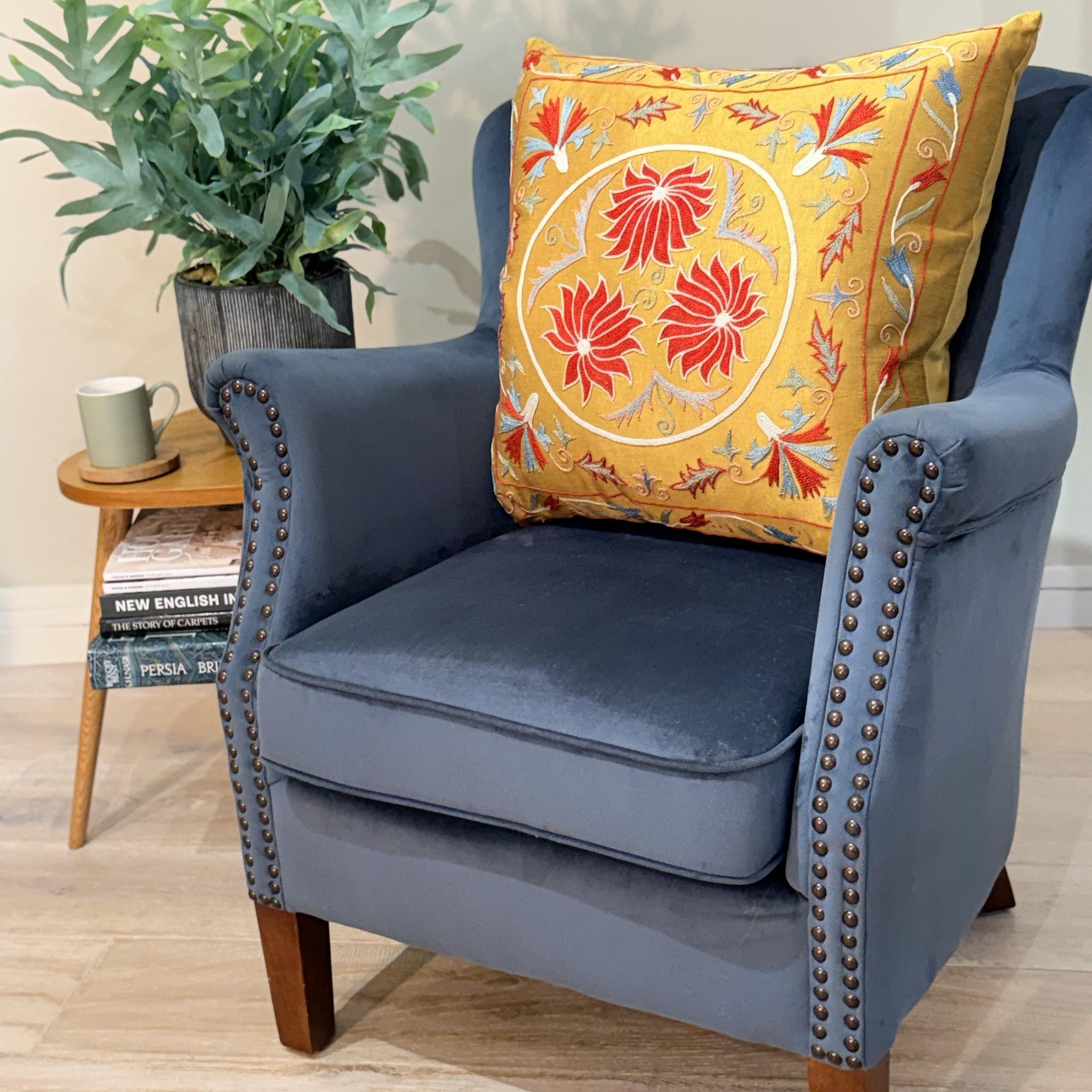 Fine Suzani Silk Cushion