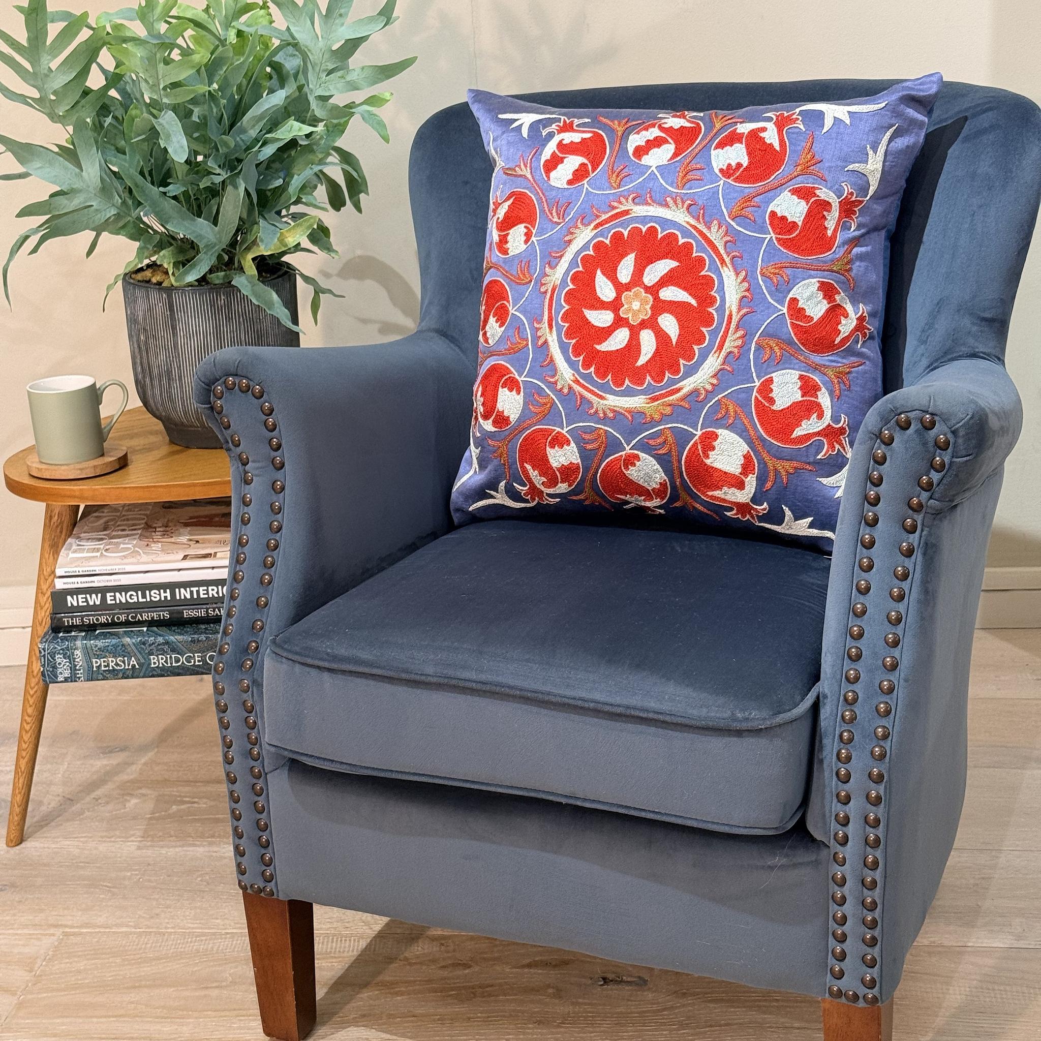 Fine Suzani Silk Cushion