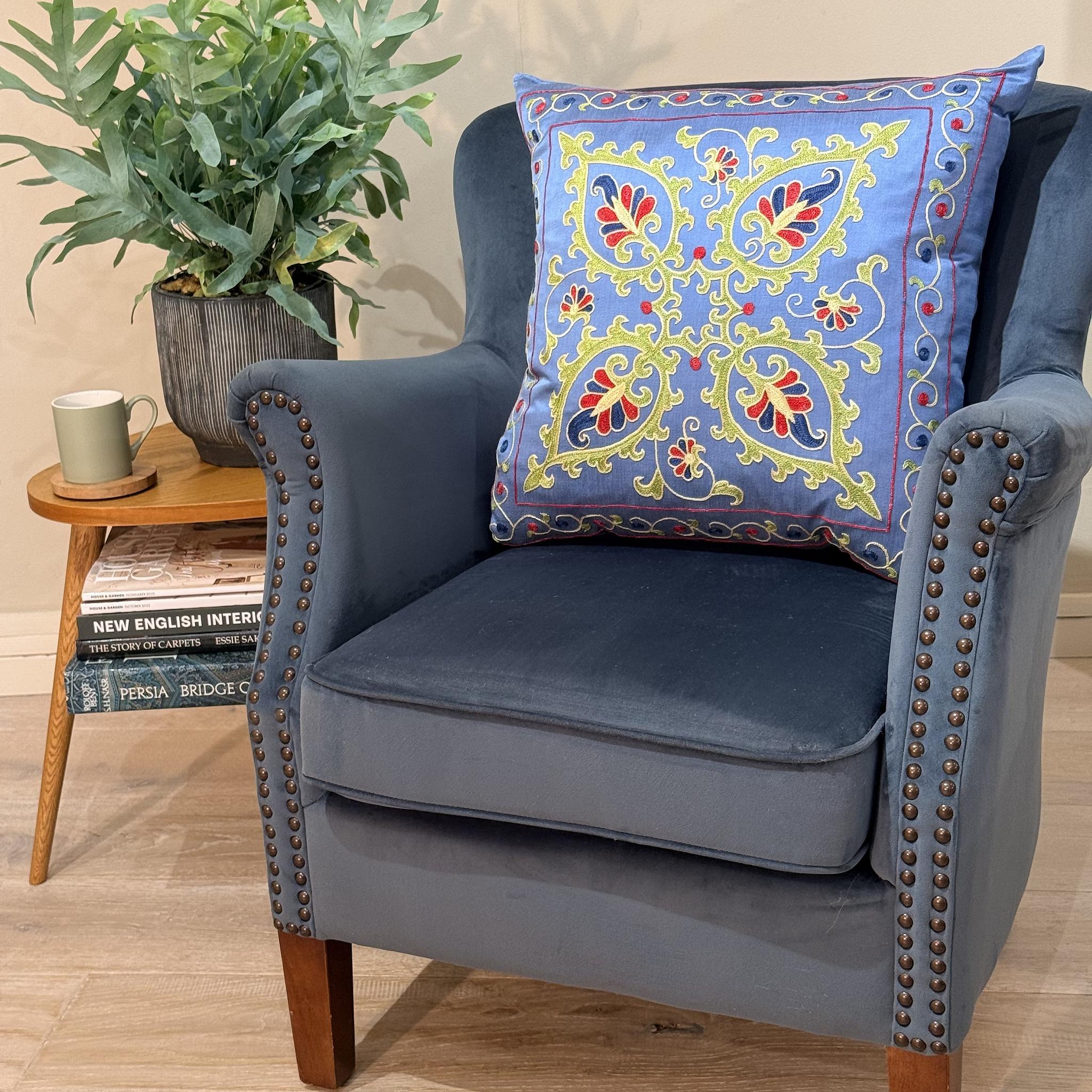 Fine Suzani Silk Cushion