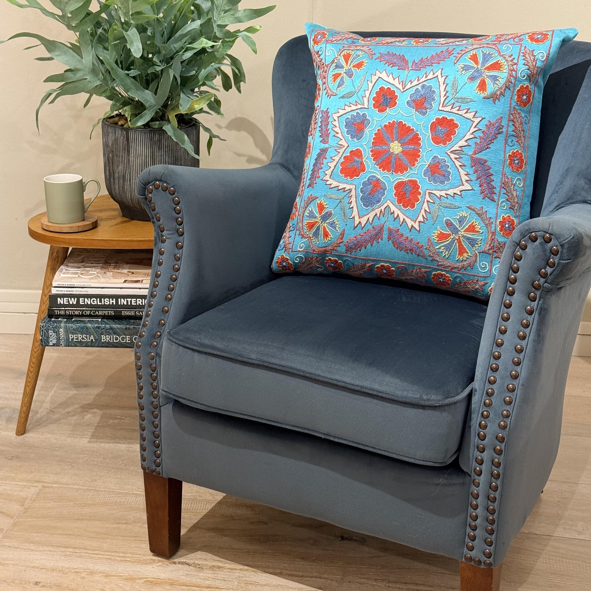 Fine Suzani Silk Cushion