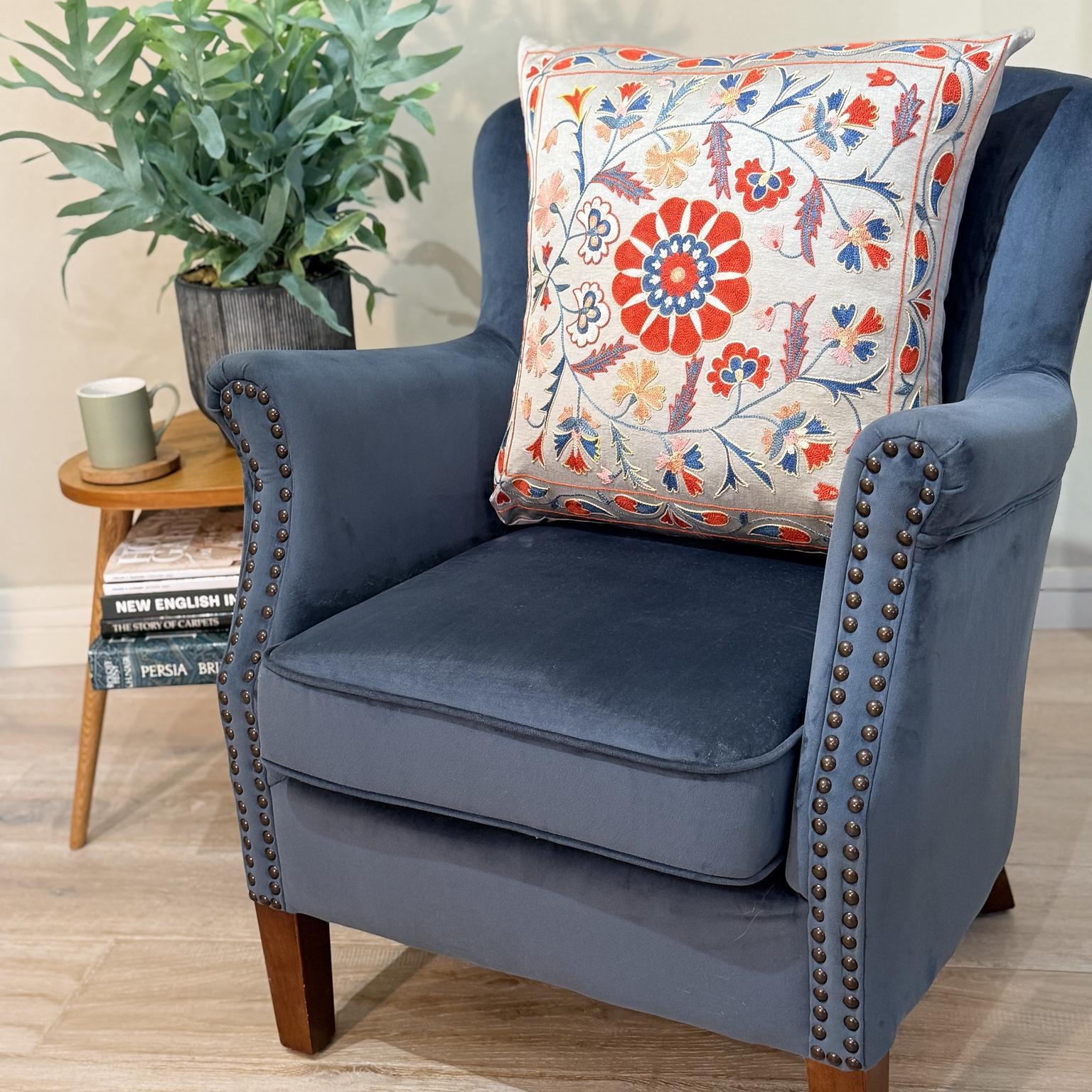 Fine Suzani Silk Cushion
