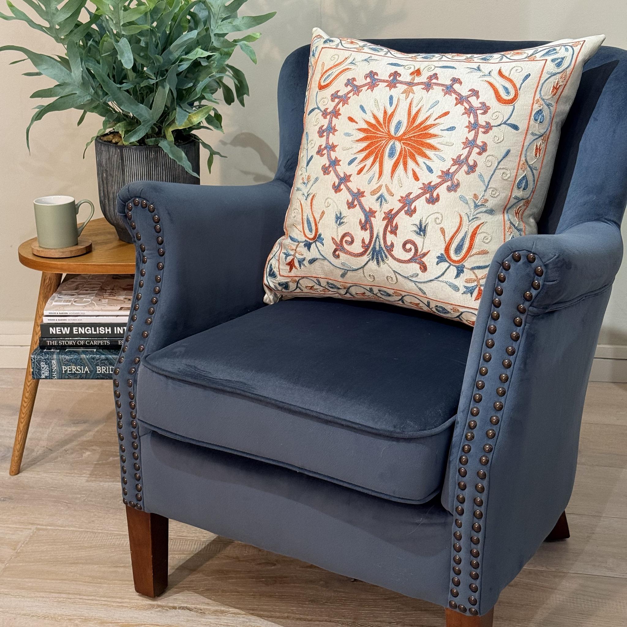 Fine Suzani Silk Cushion