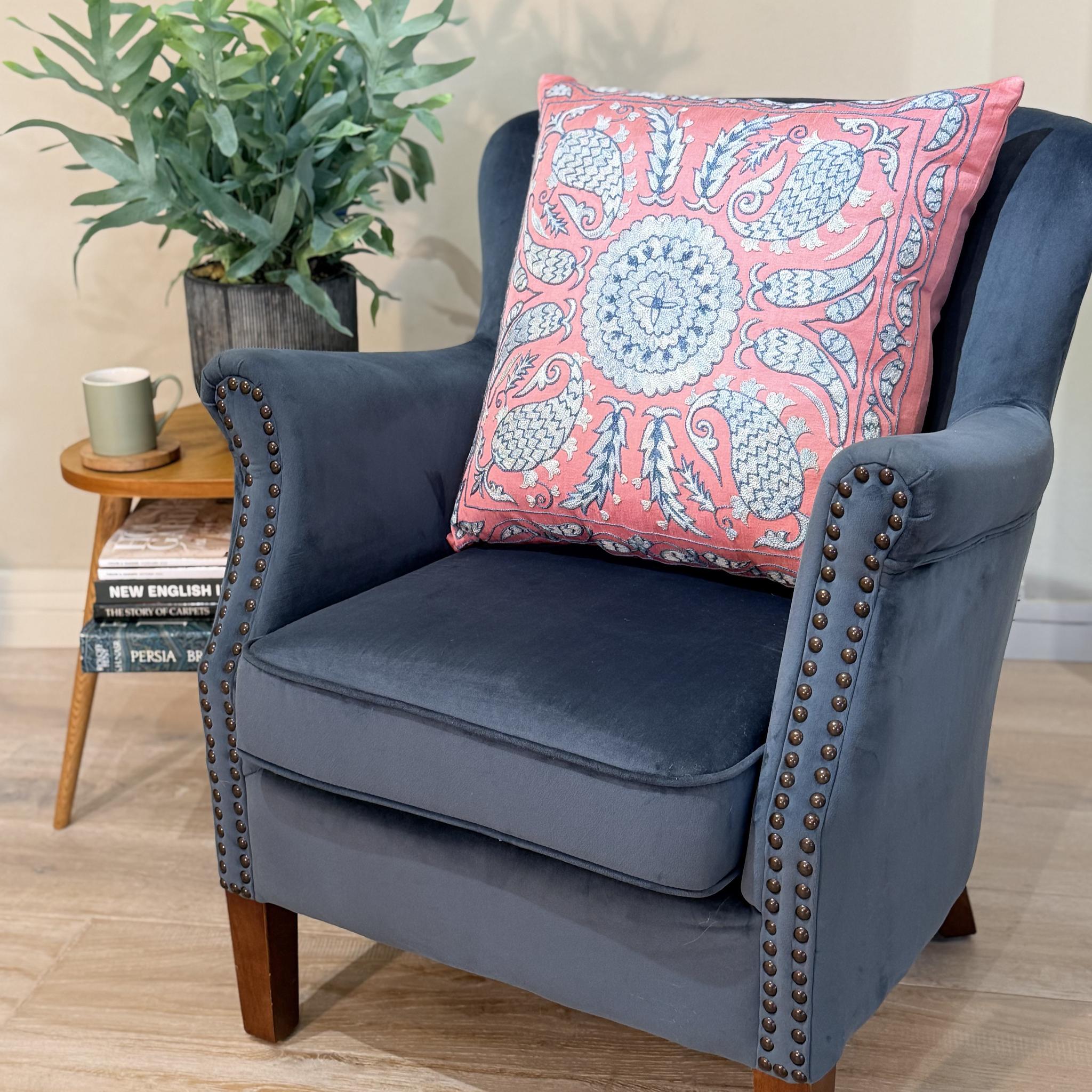 Fine Suzani Silk Cushion