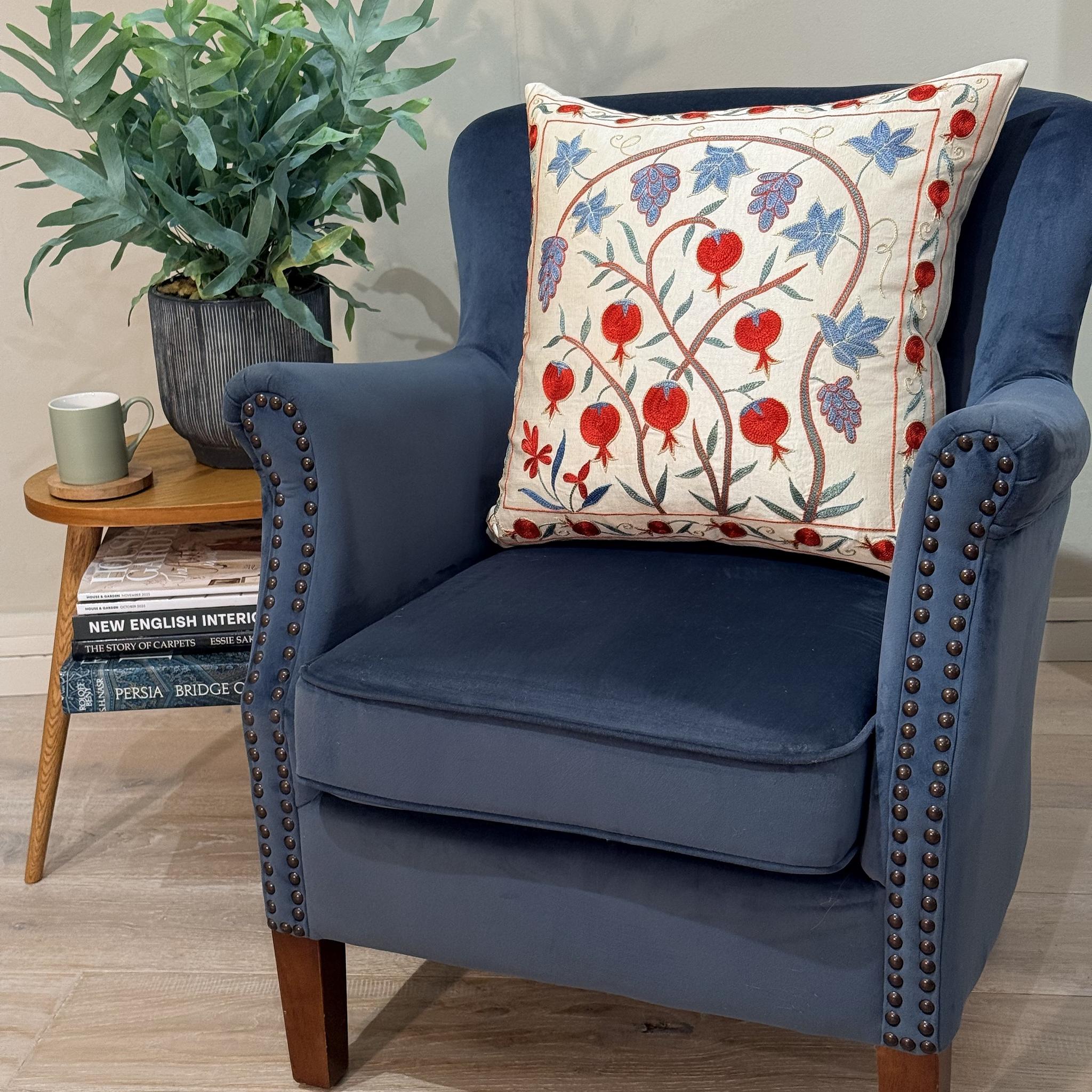 Fine Suzani Silk Cushion
