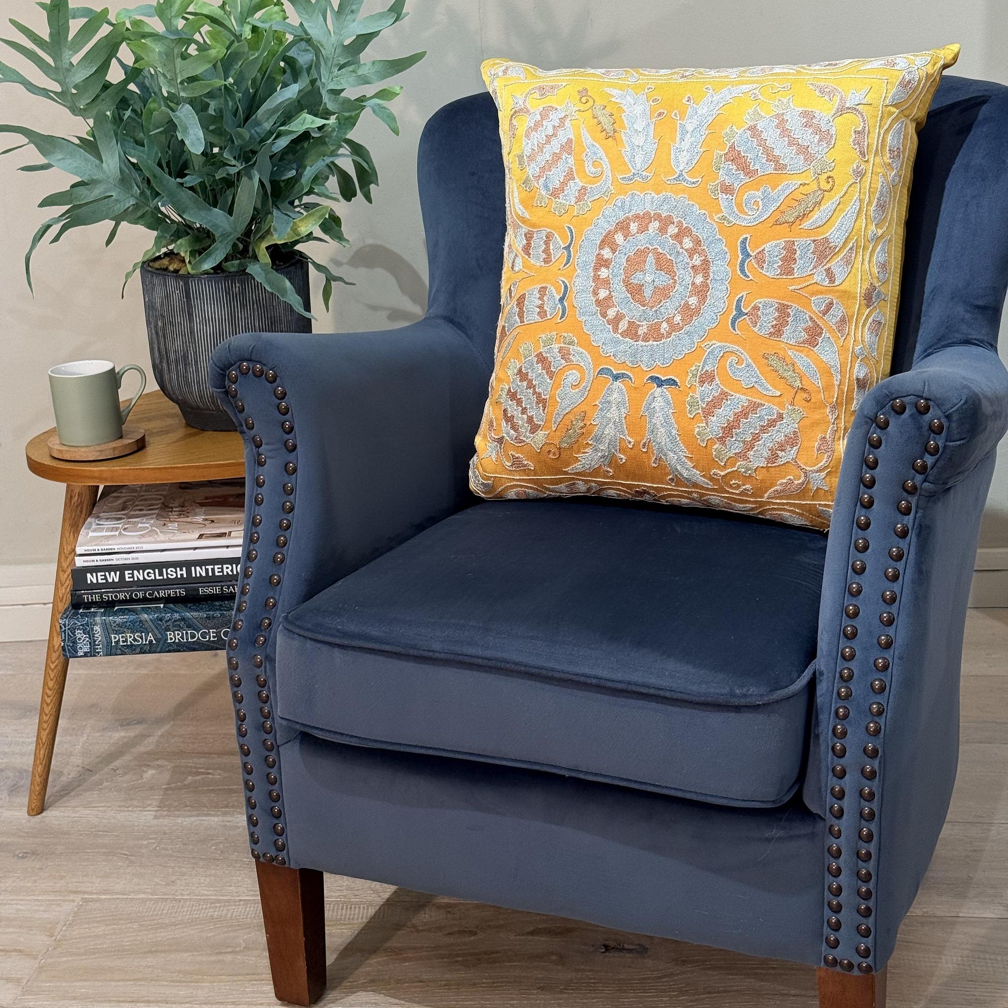 Fine Suzani Silk Cushion