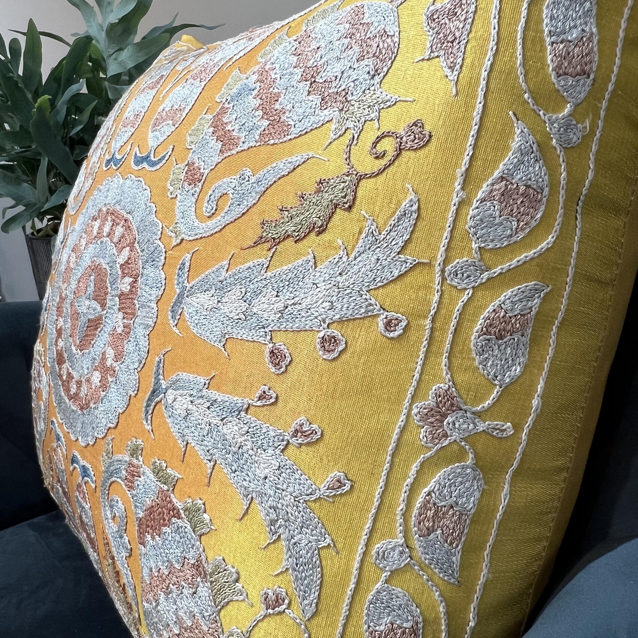 Fine Suzani Silk Cushion