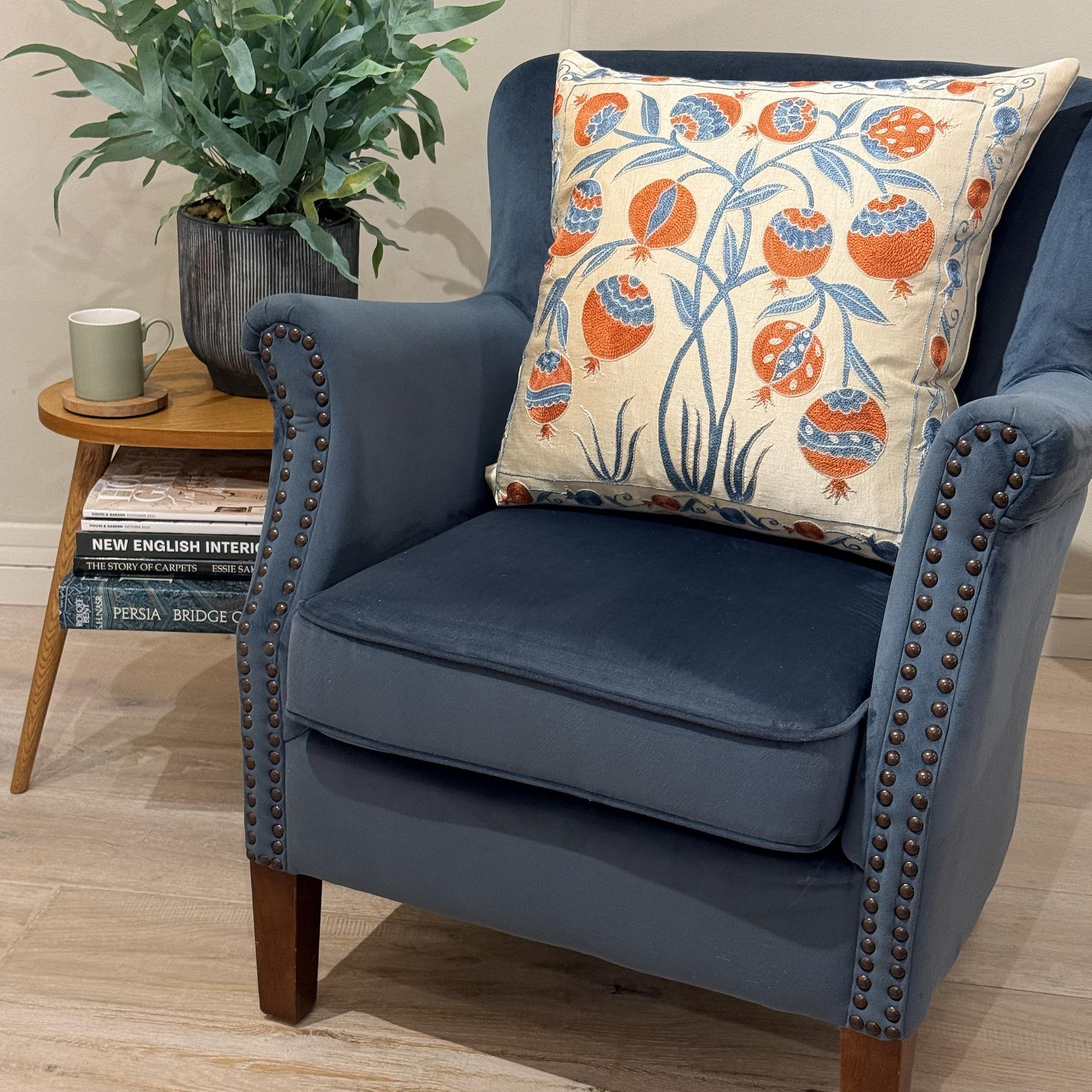Fine Suzani Silk Cushion