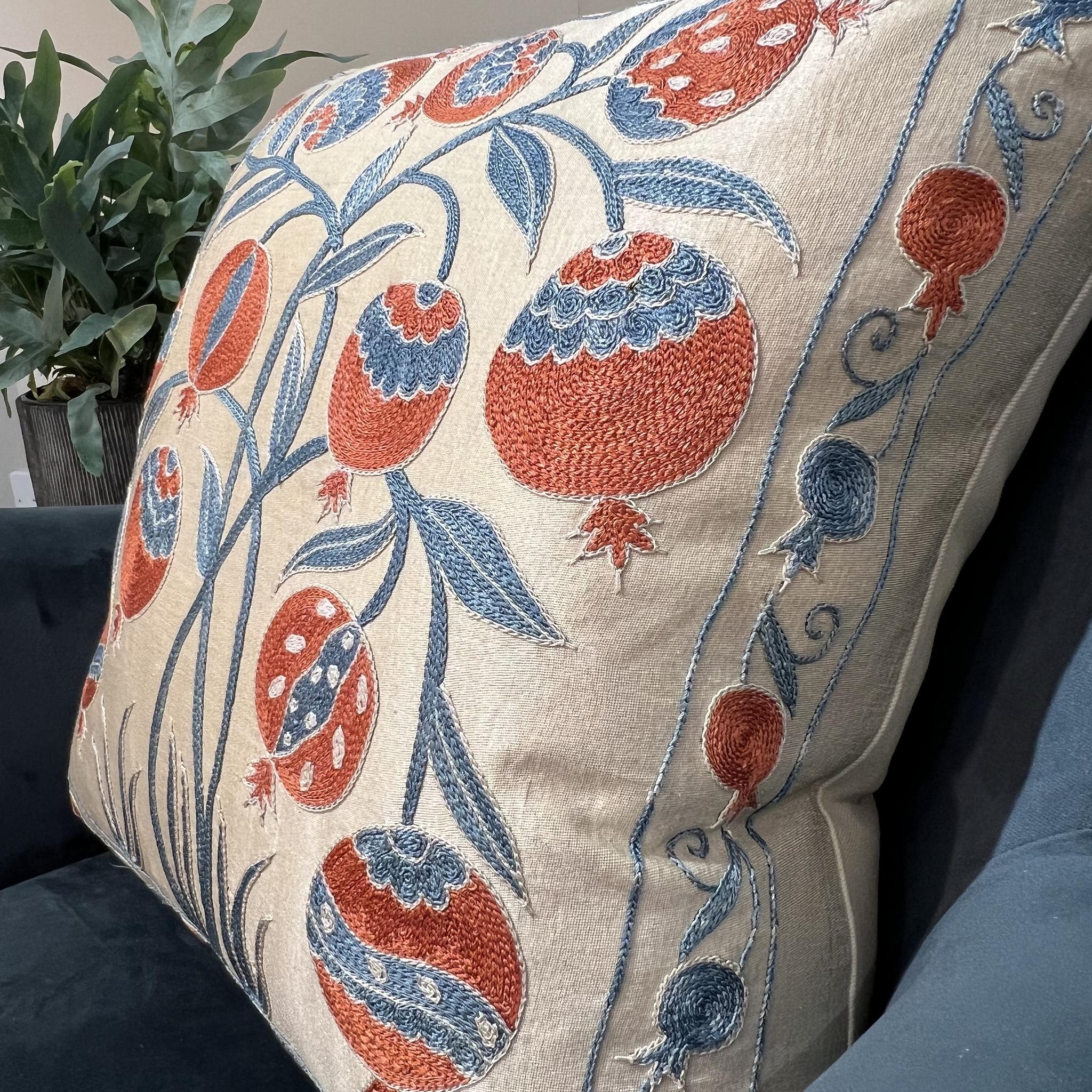 Fine Suzani Silk Cushion