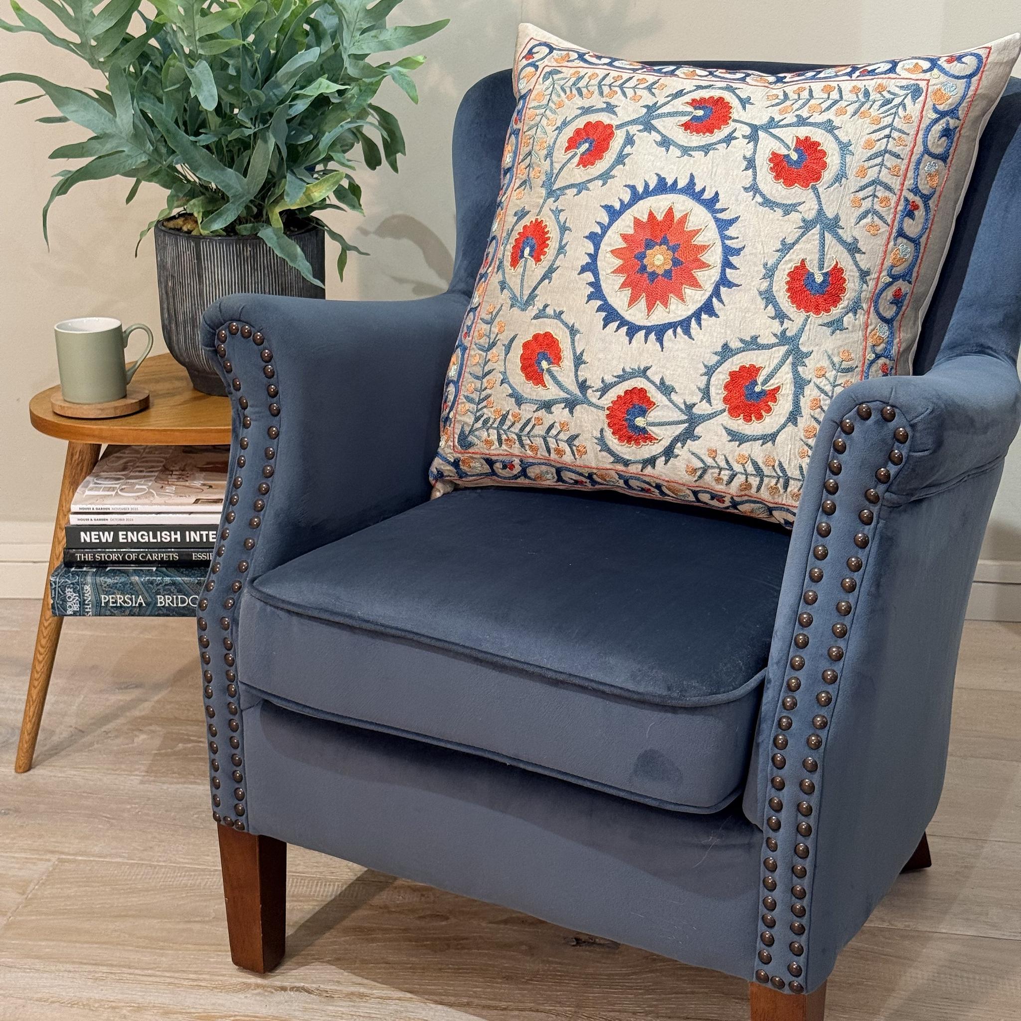 Fine Suzani Silk Cushion