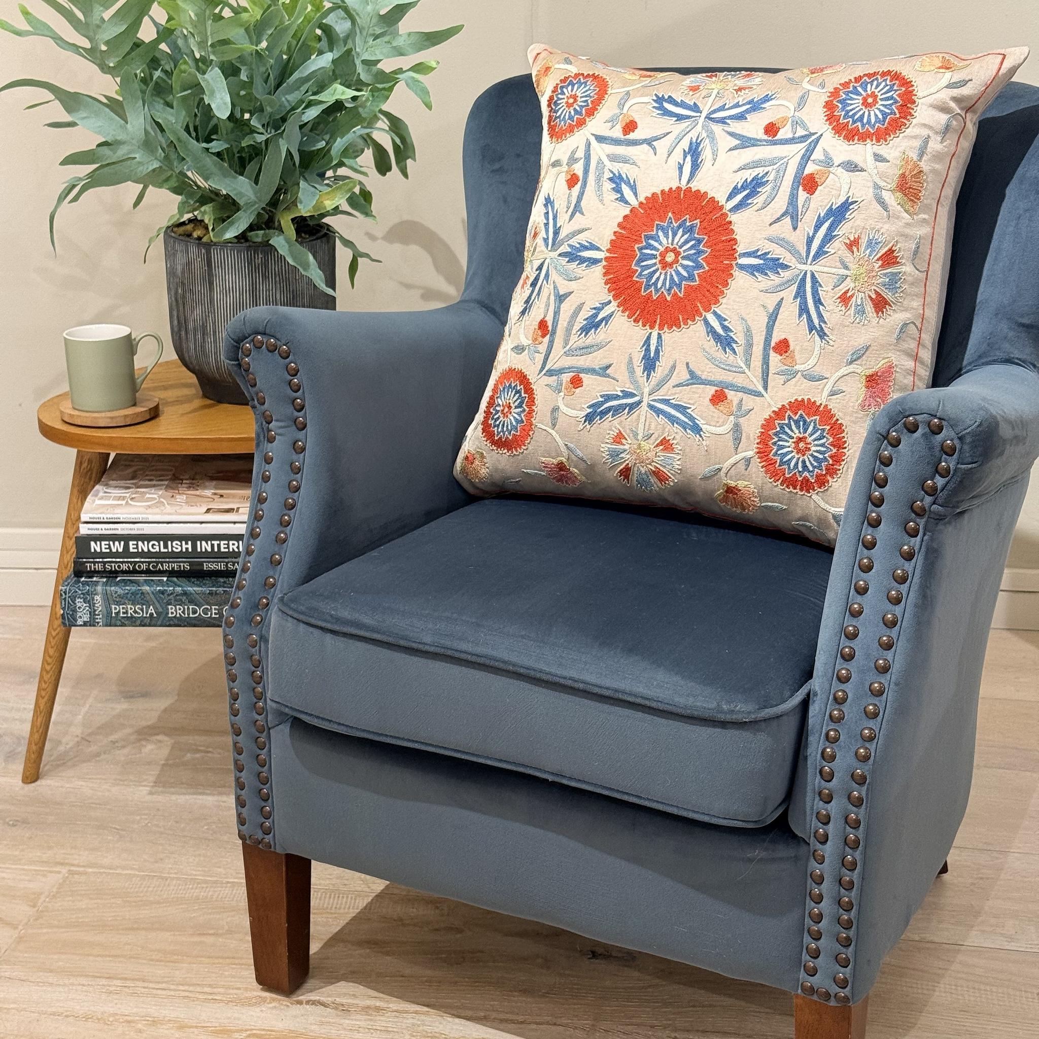 Fine Suzani Silk Cushion