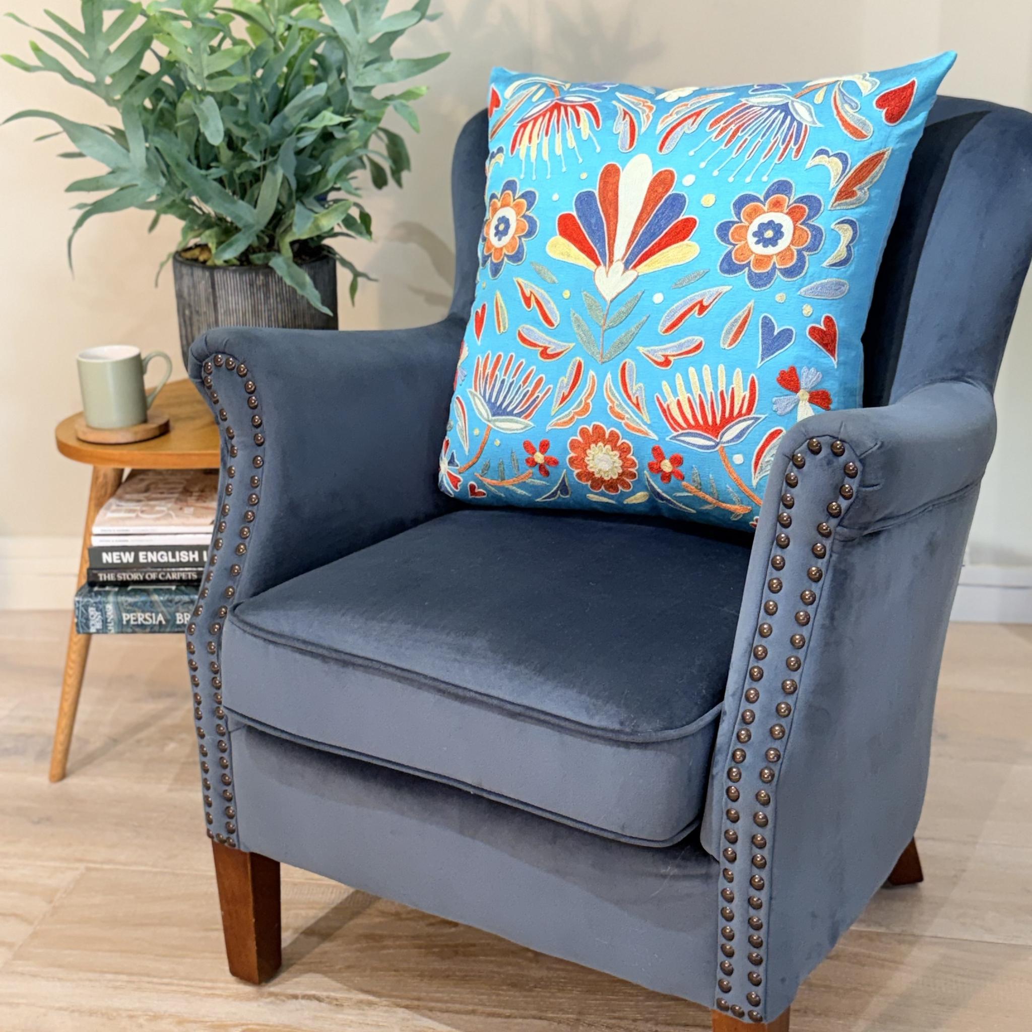 Fine Suzani Silk Cushion