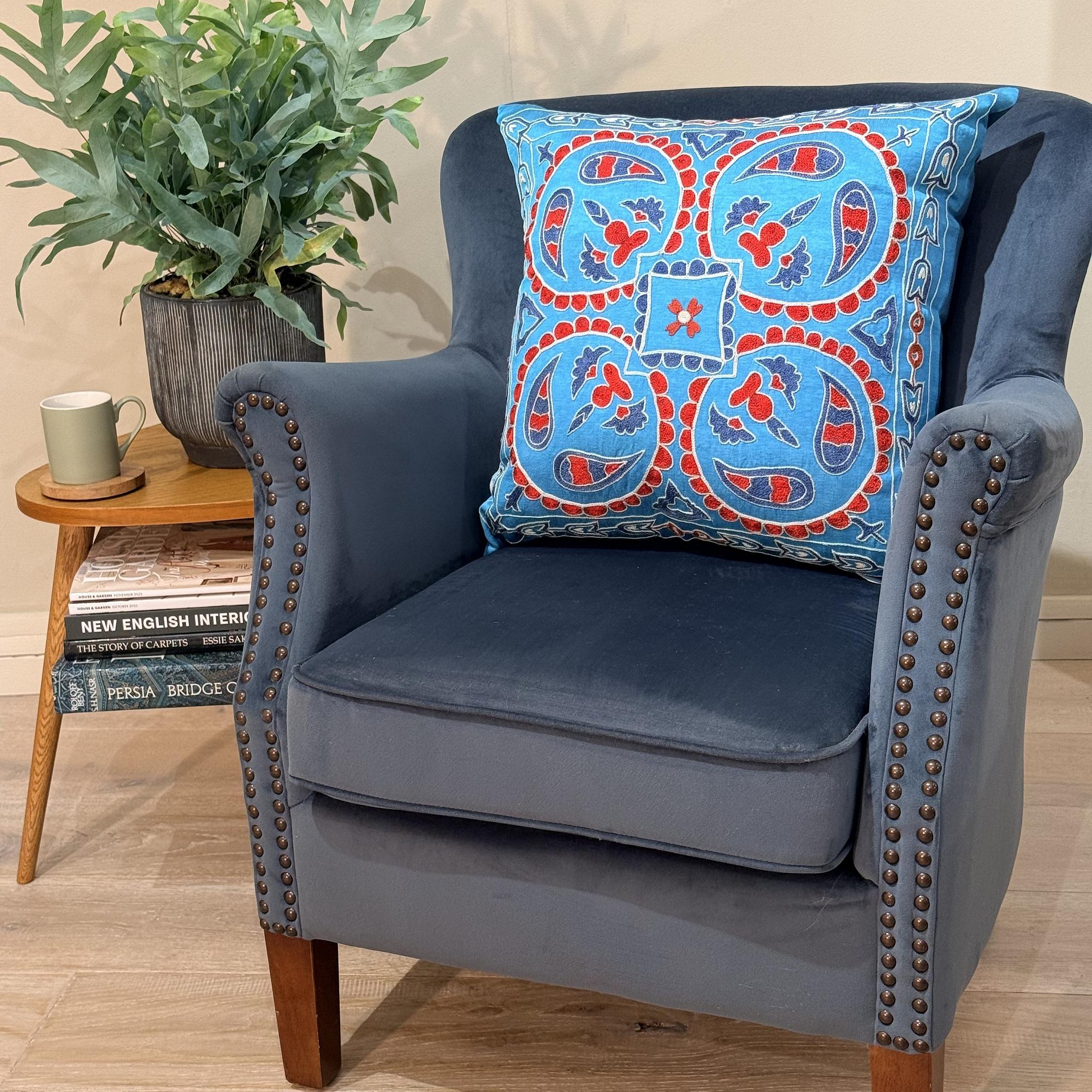 Fine Suzani Silk Cushion