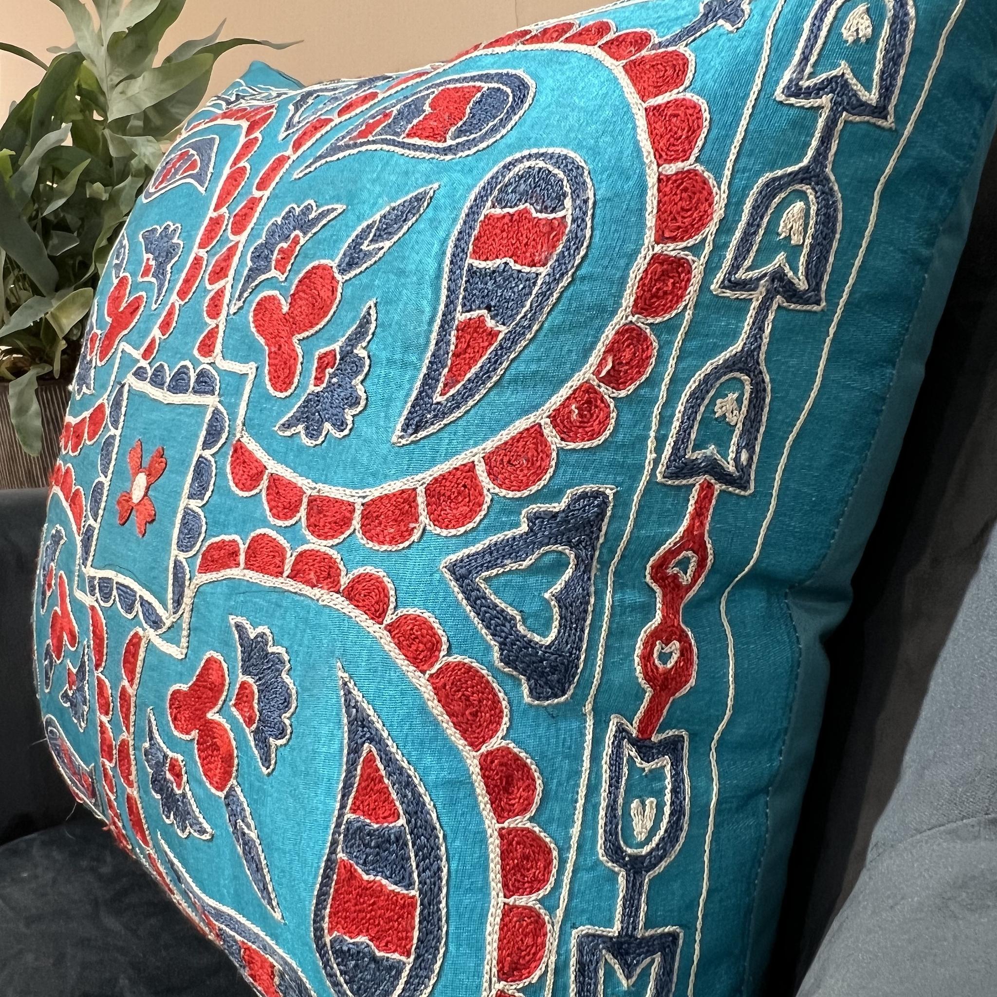 Fine Suzani Silk Cushion