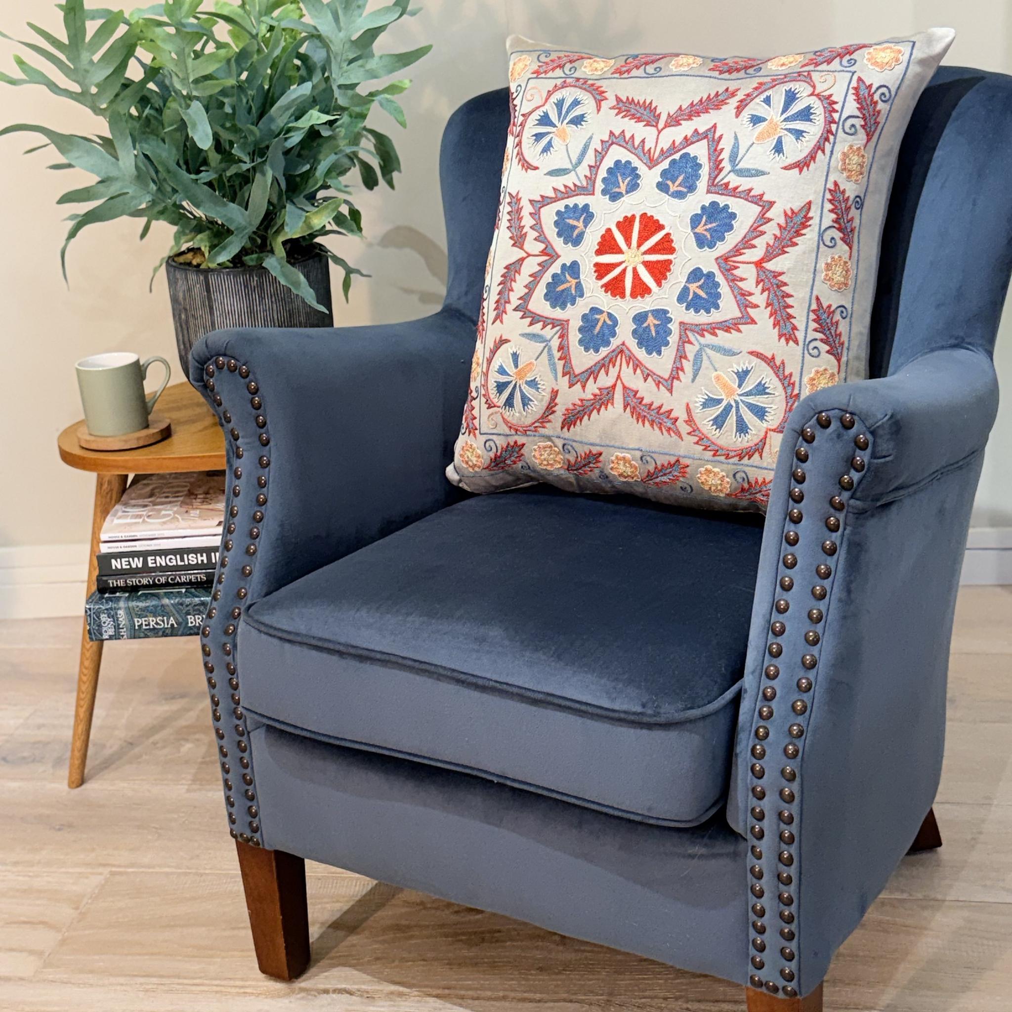 Fine Suzani Silk Cushion