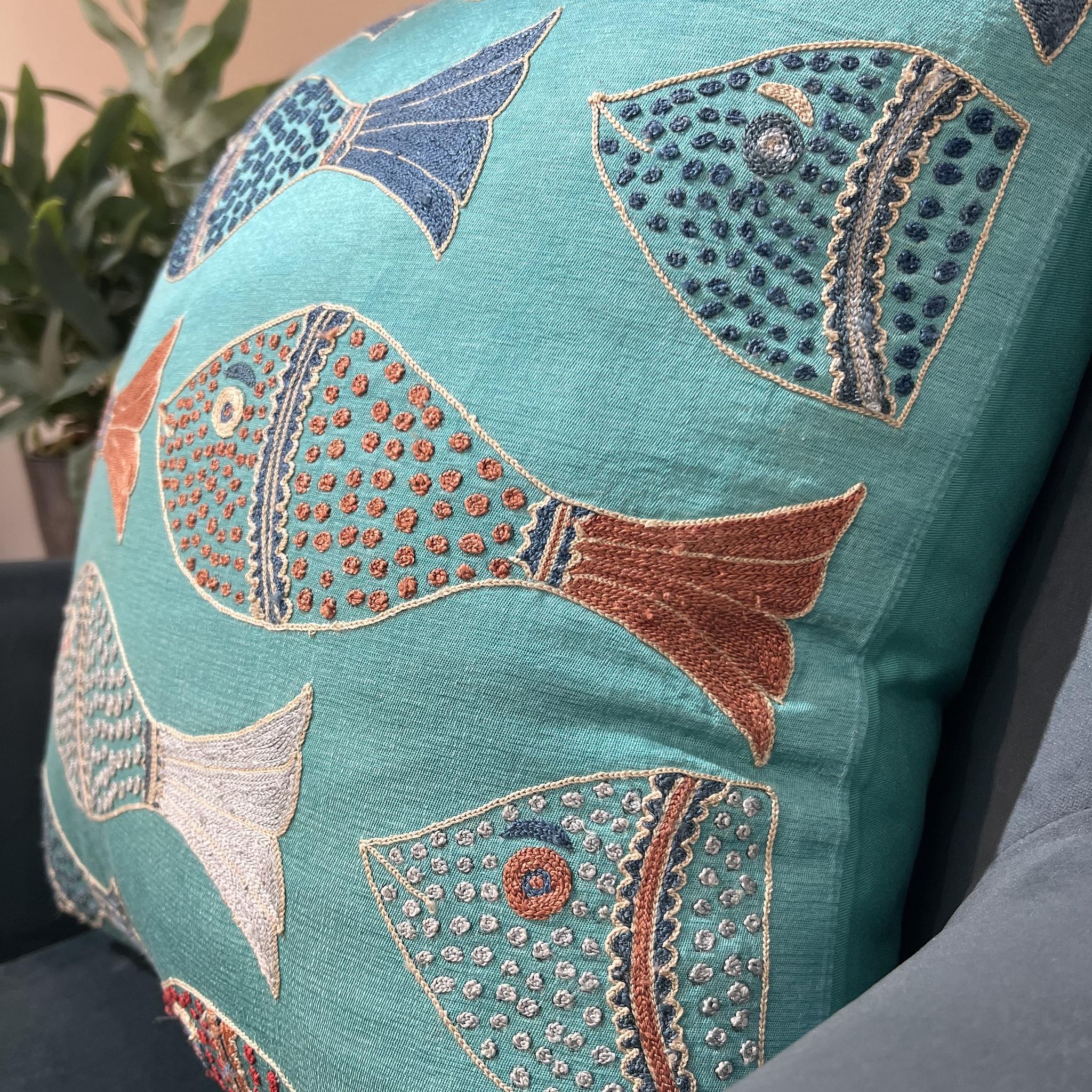 Fine Suzani Silk Cushion