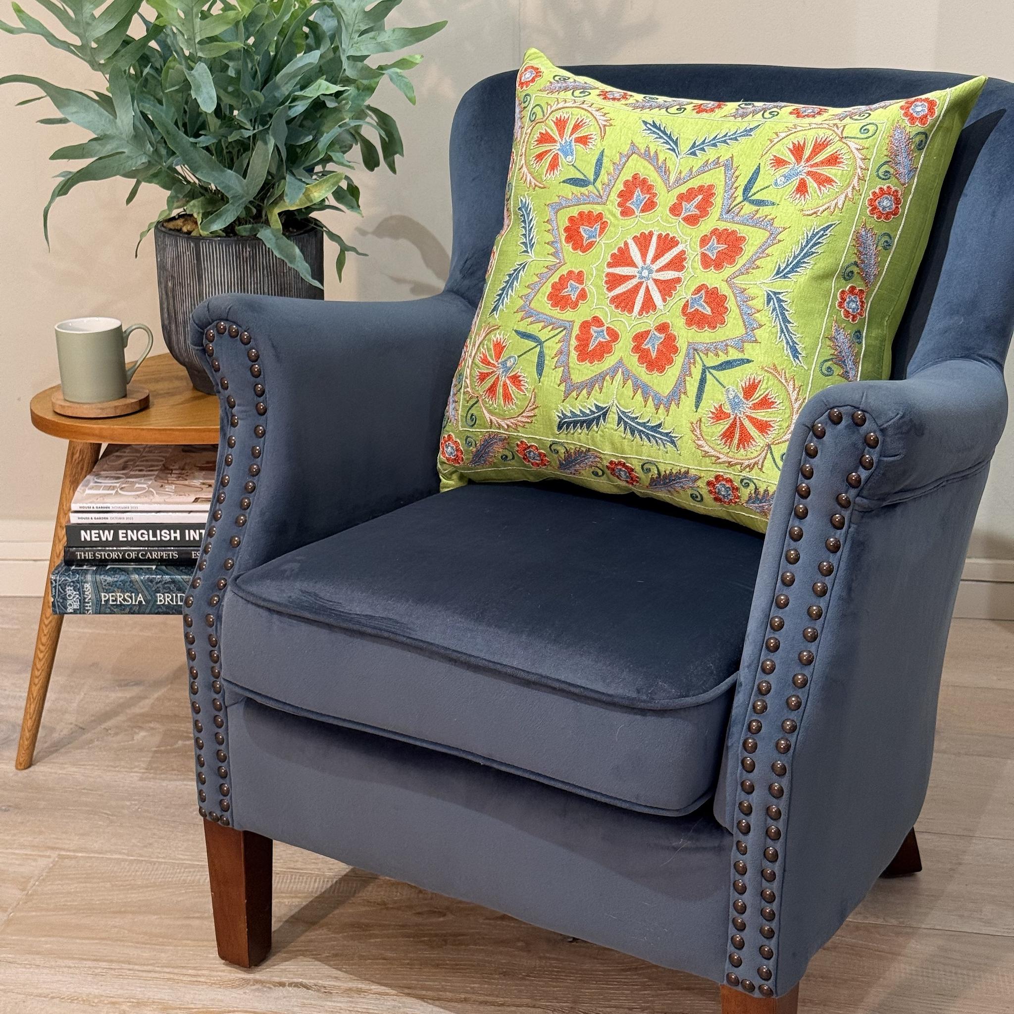 Fine Suzani Silk Cushion