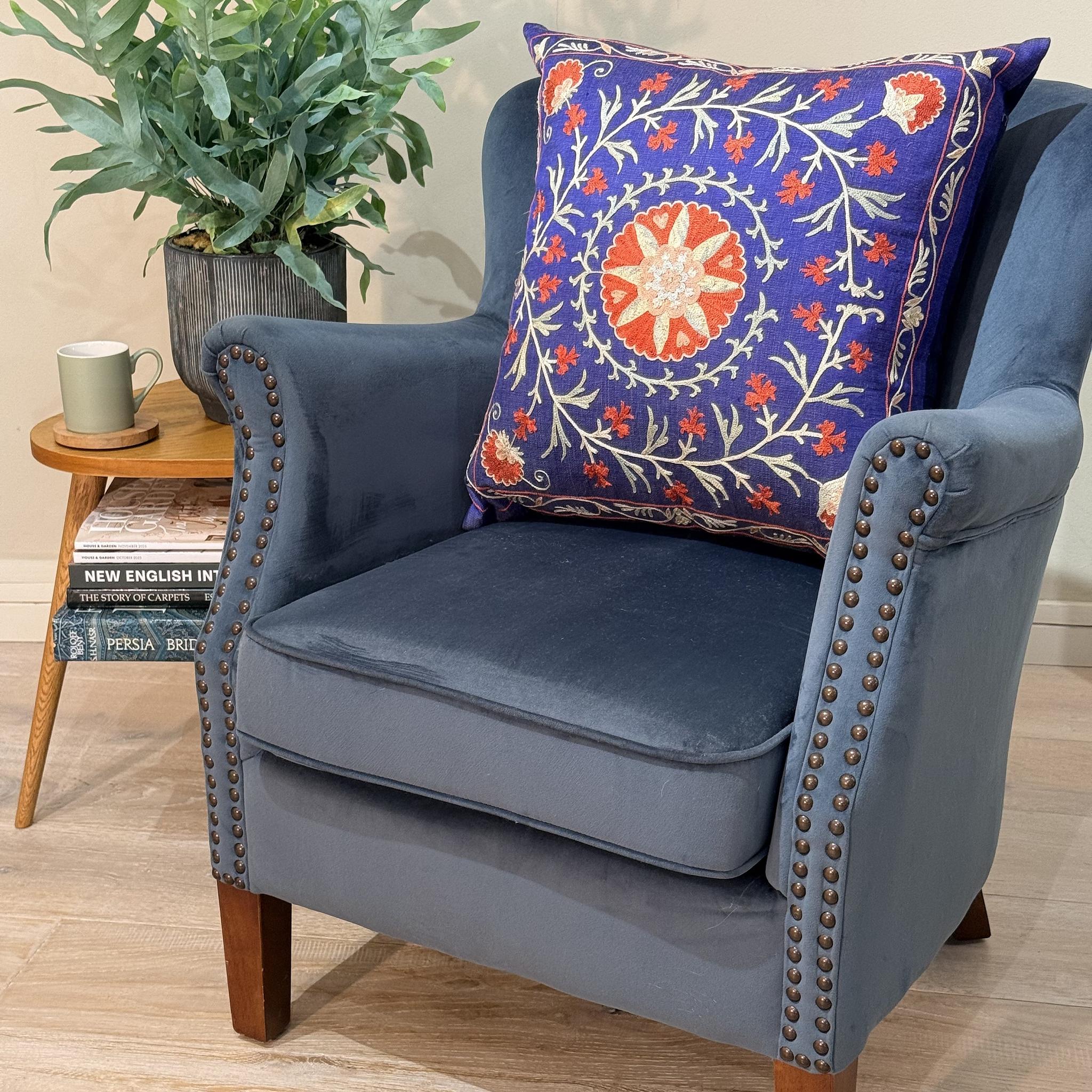 Fine Suzani Silk Cushion