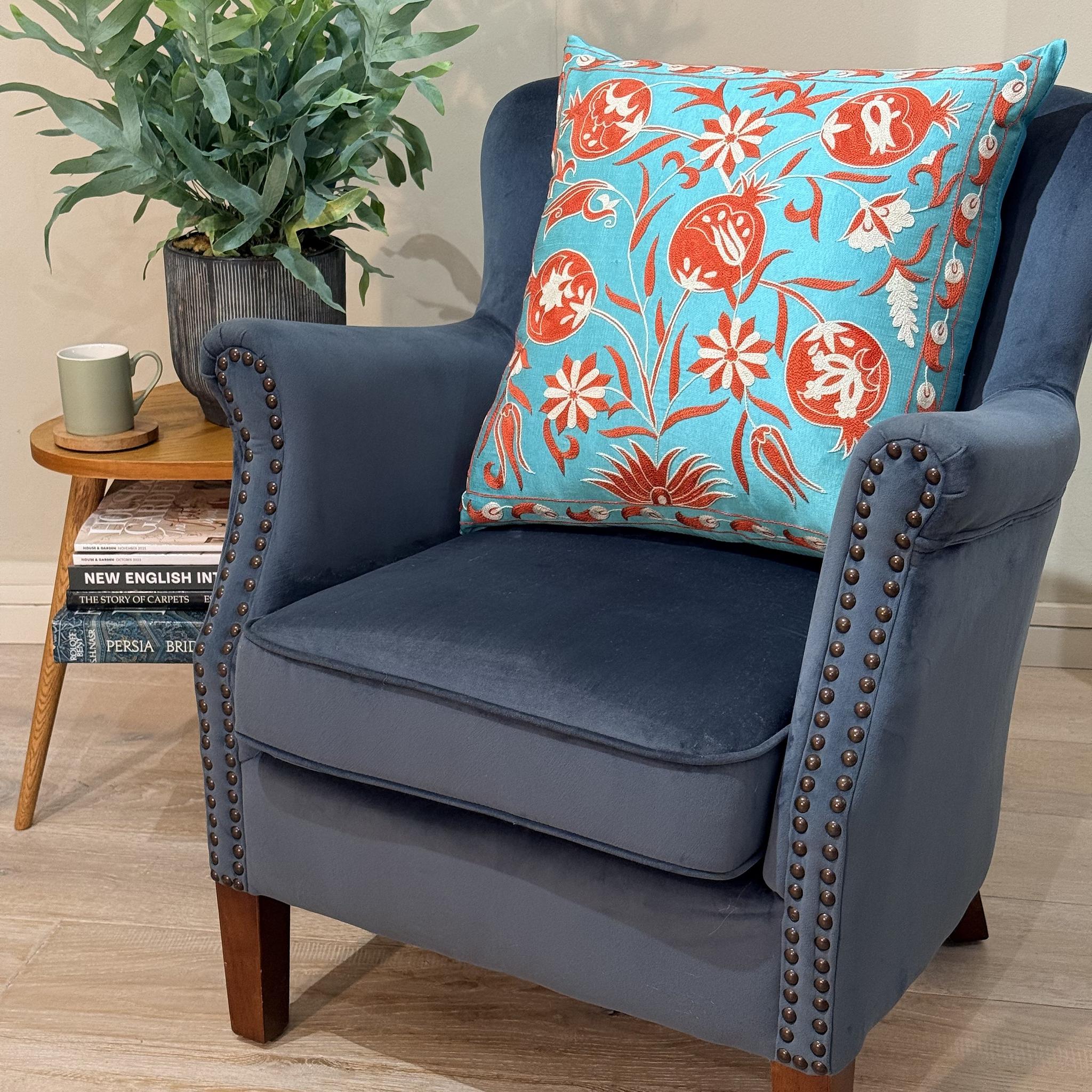 Fine Suzani Silk Cushion