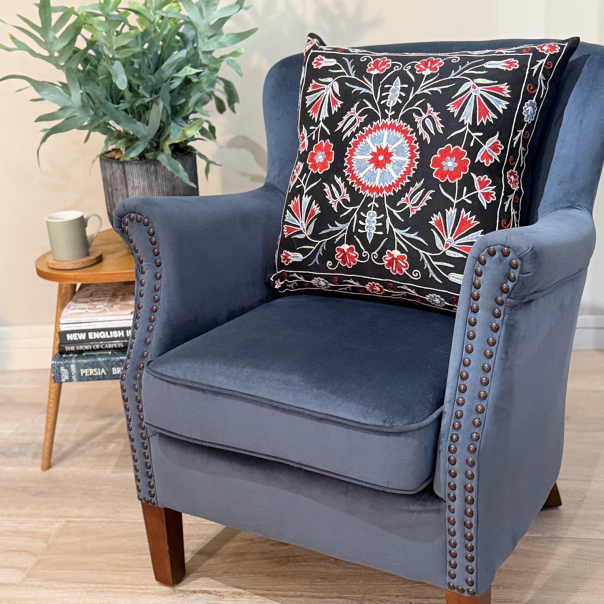 Fine Suzani Silk Cushion