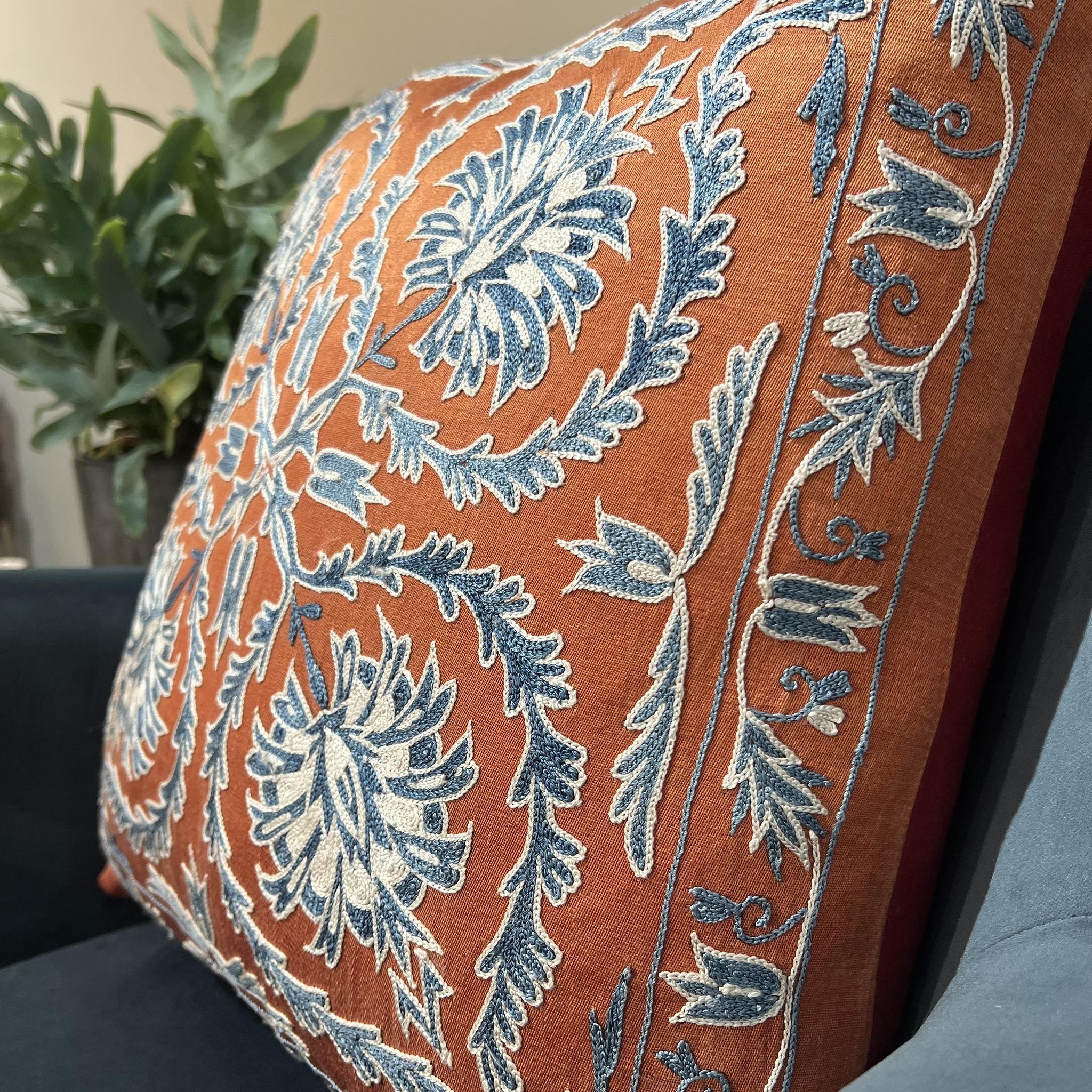 Fine Suzani Silk Cushion