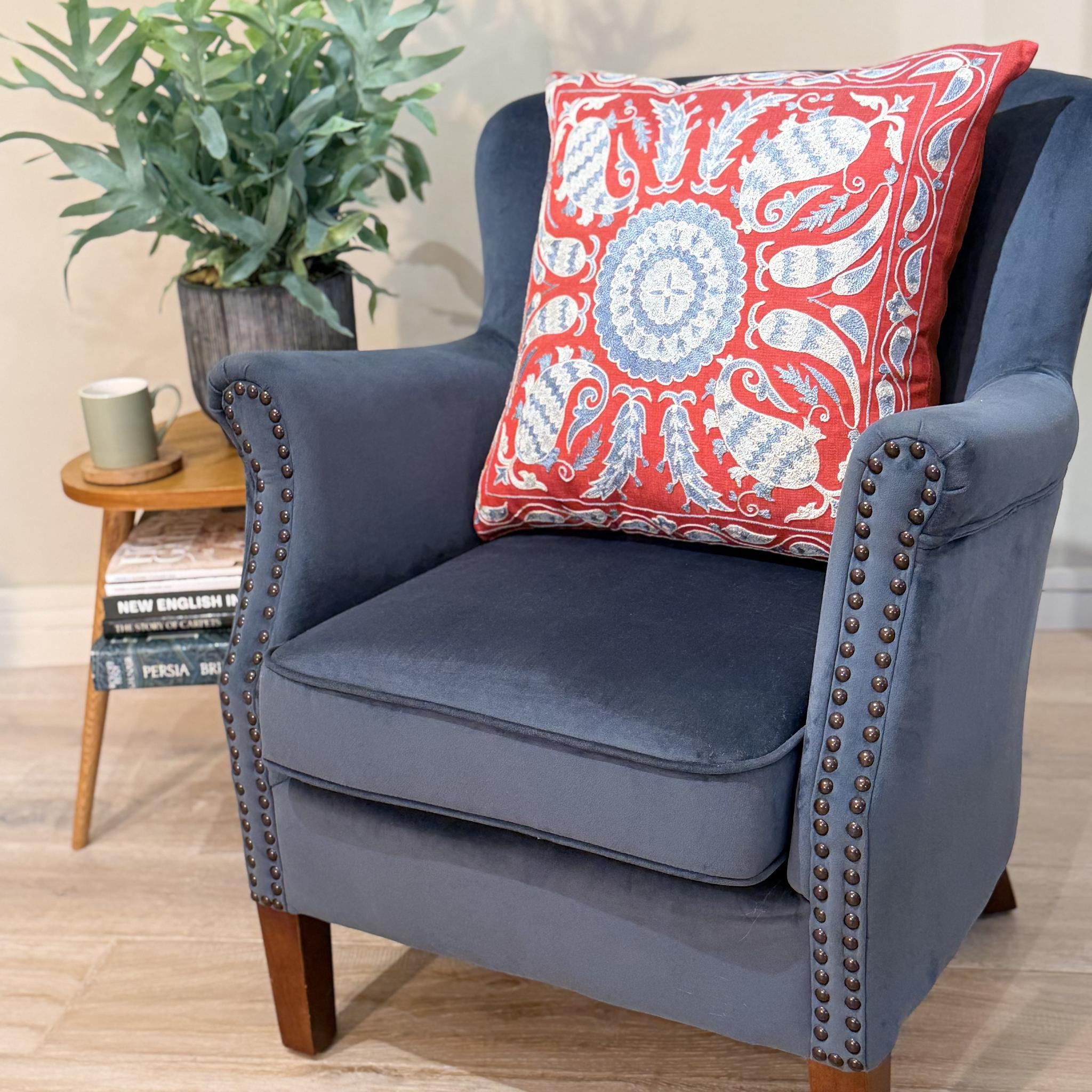 Fine Suzani Silk Cushion