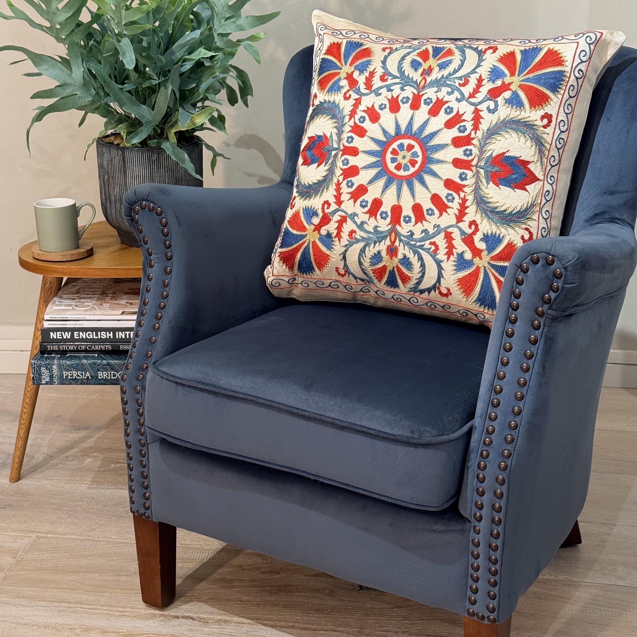 Fine Suzani Silk Cushion