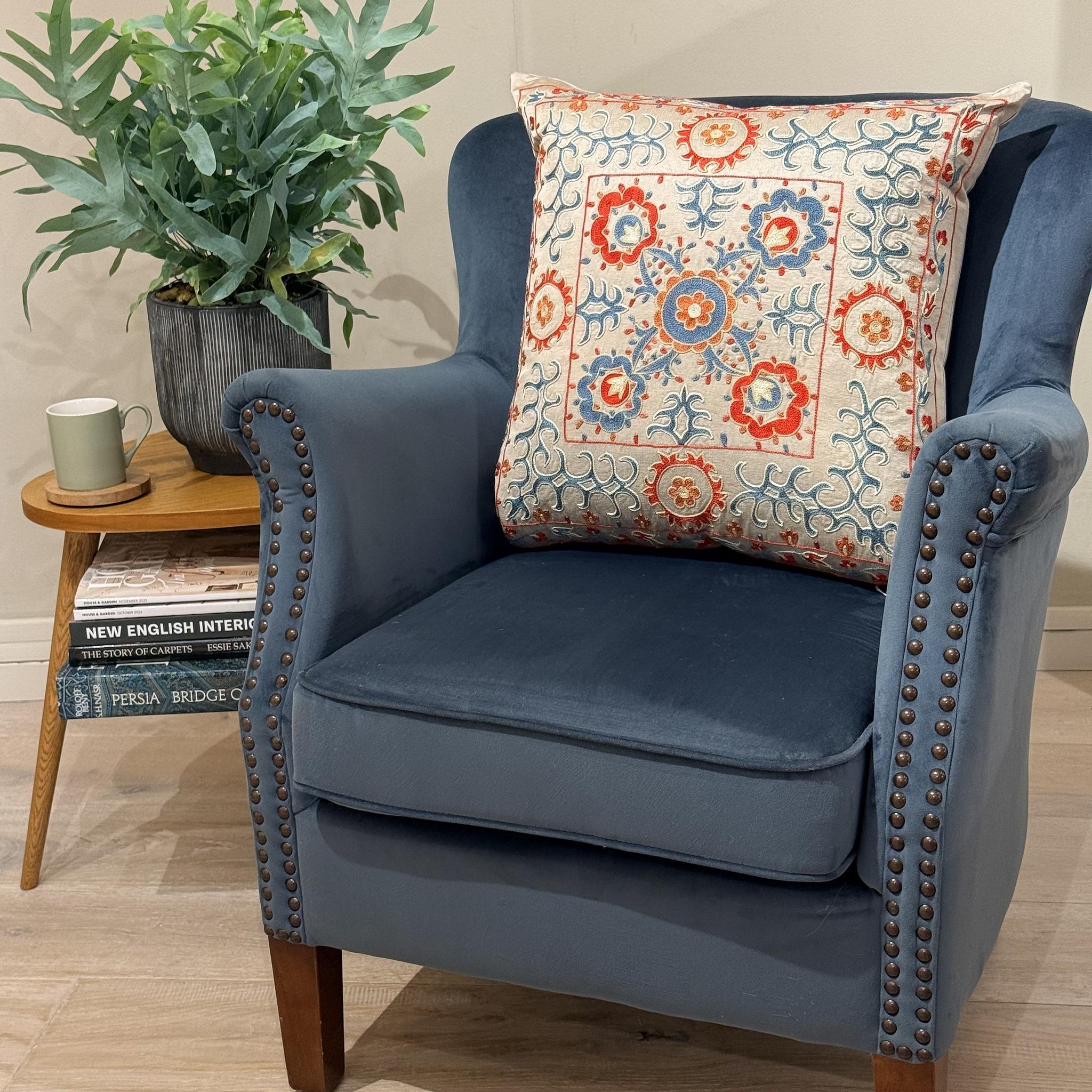 Fine Suzani Silk Cushion