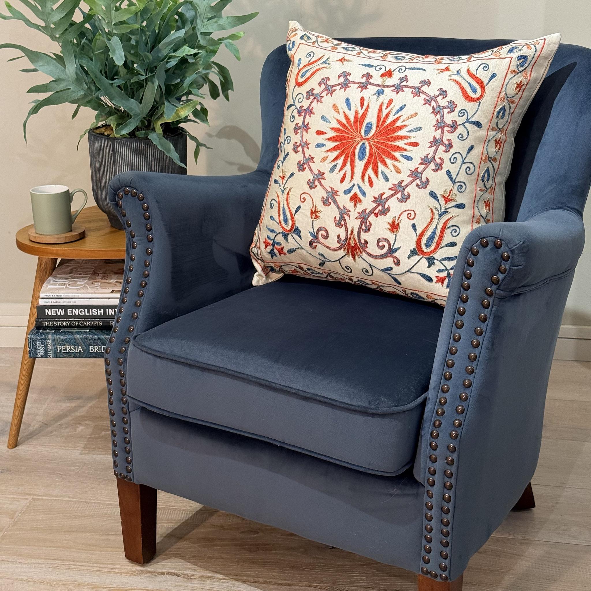 Fine Suzani Silk Cushion