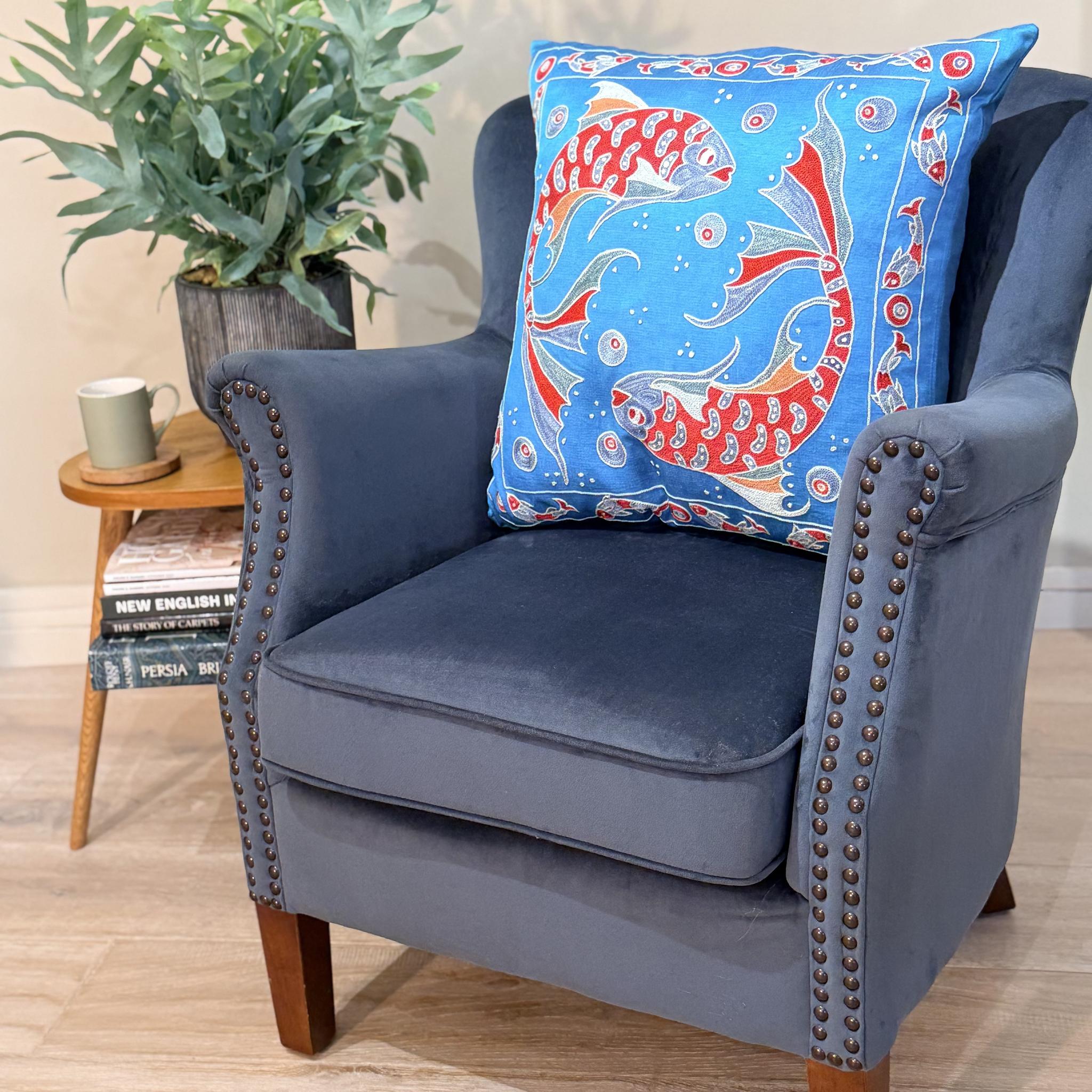 Fine Suzani Silk Cushion