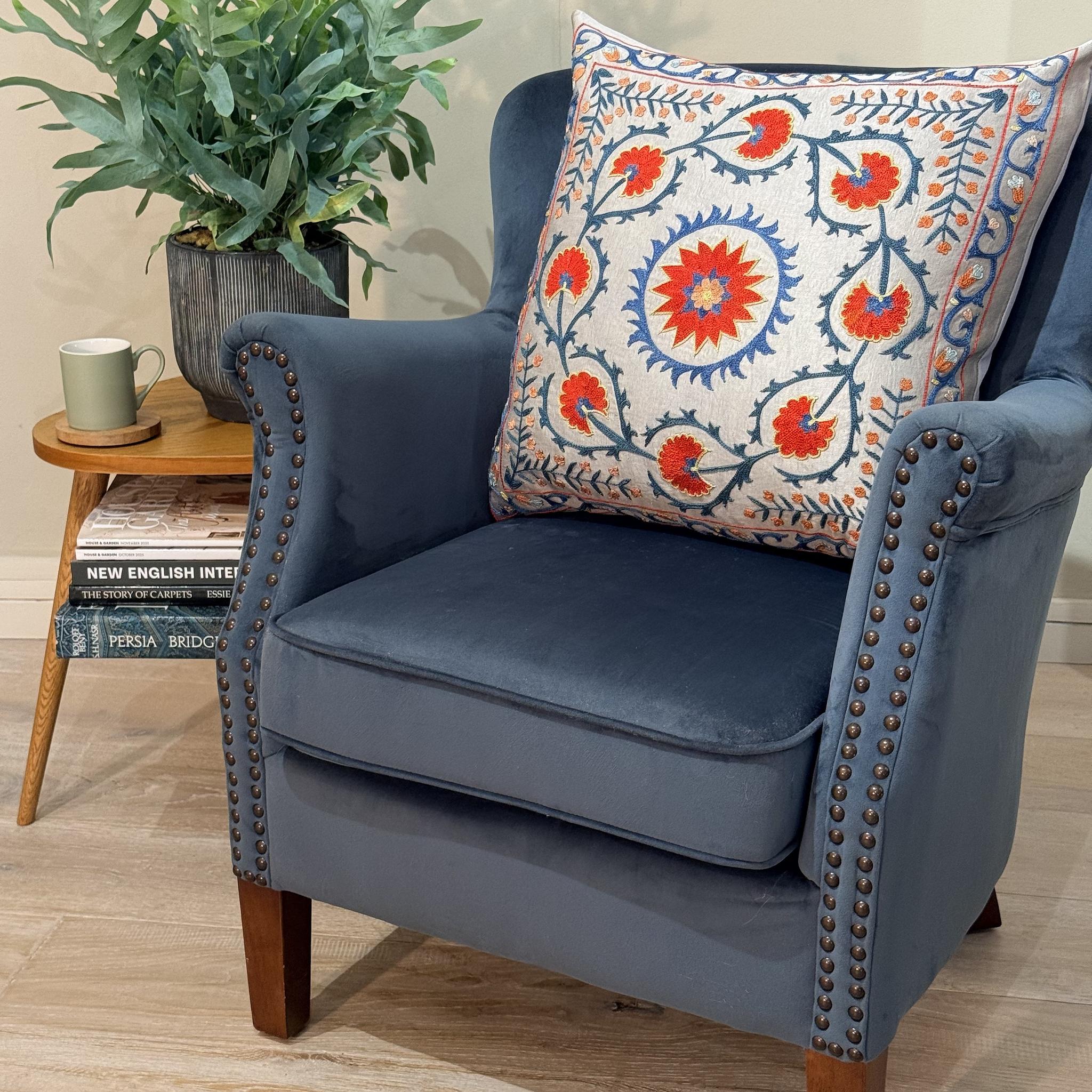 Fine Suzani Silk Cushion