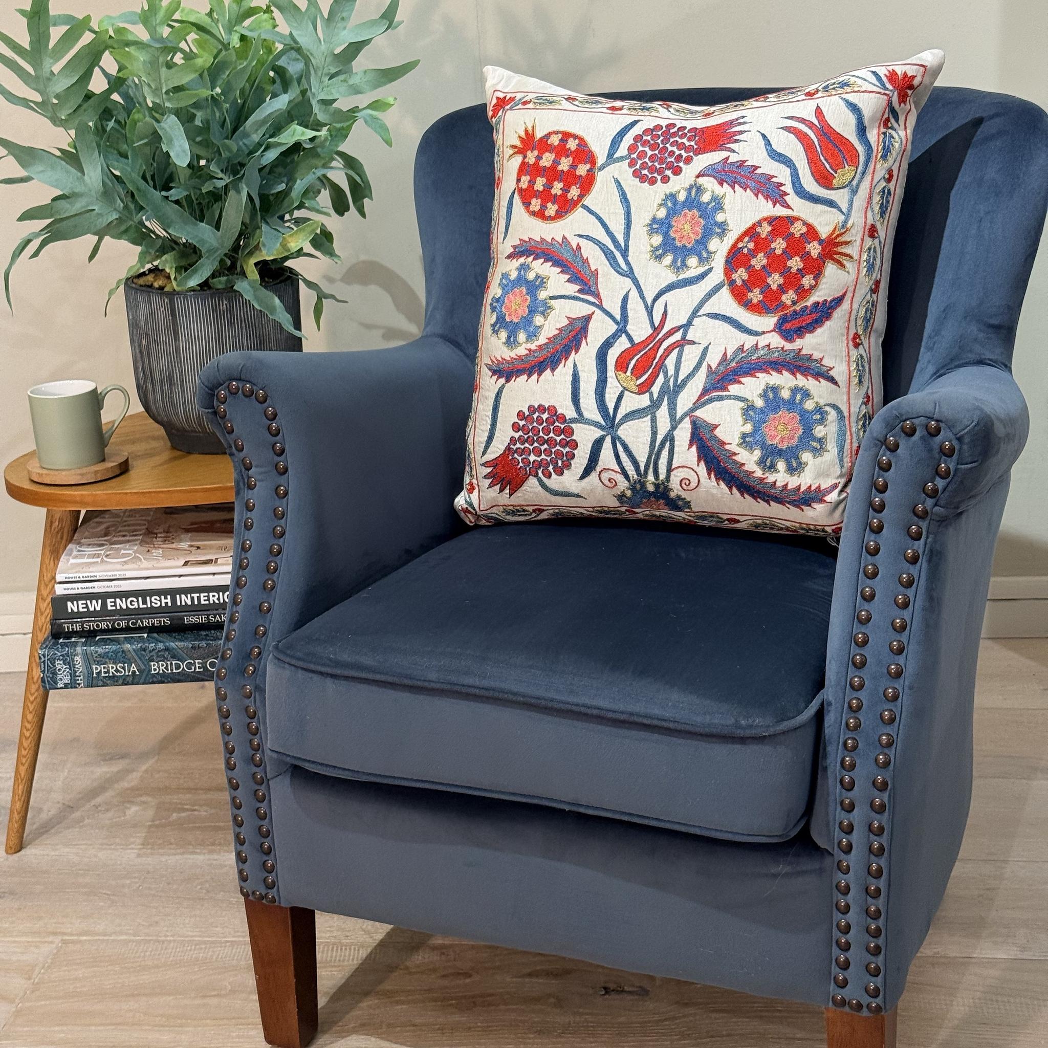 Fine Suzani Silk Cushion