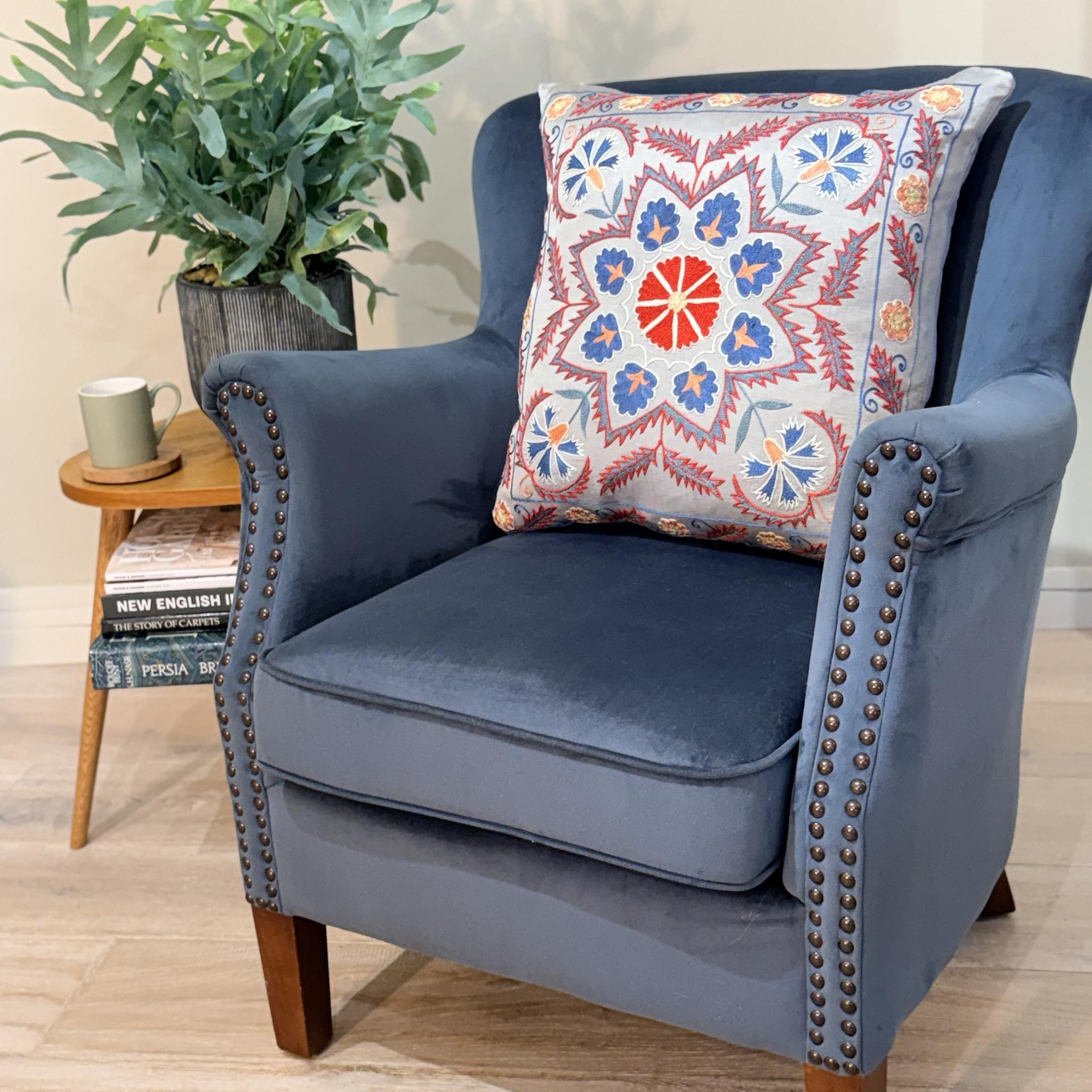 Fine Suzani Silk Cushion