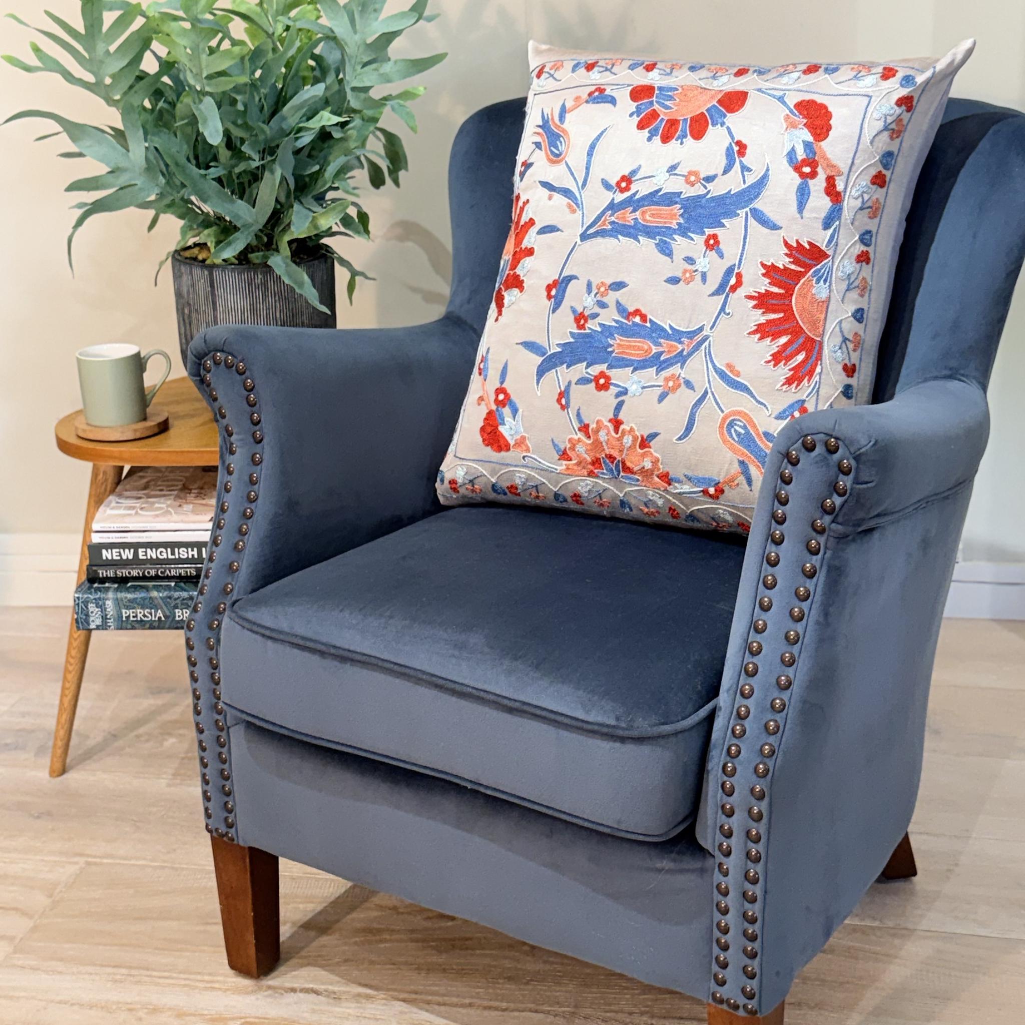 Fine Suzani Silk Cushion