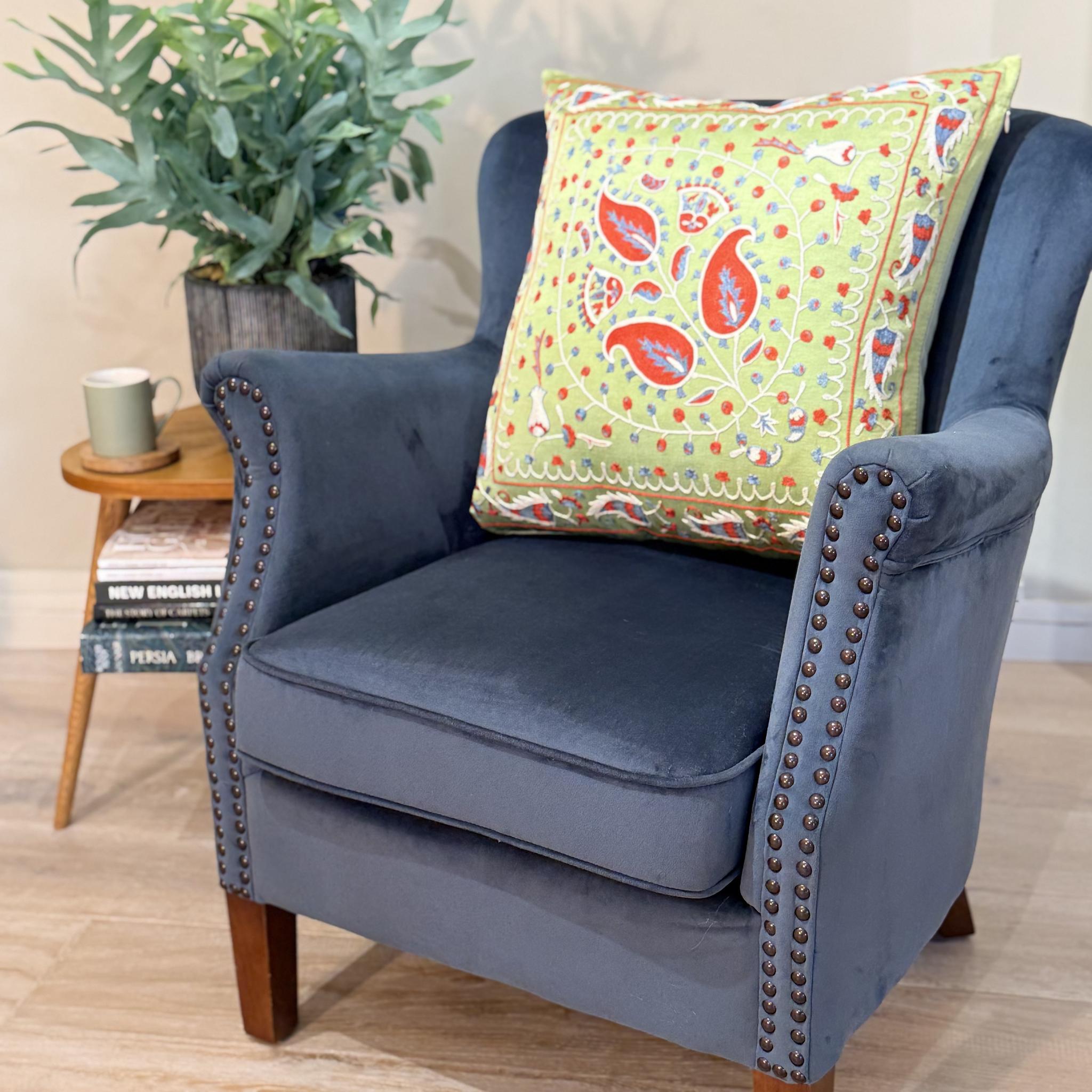 Fine Suzani Silk Cushion