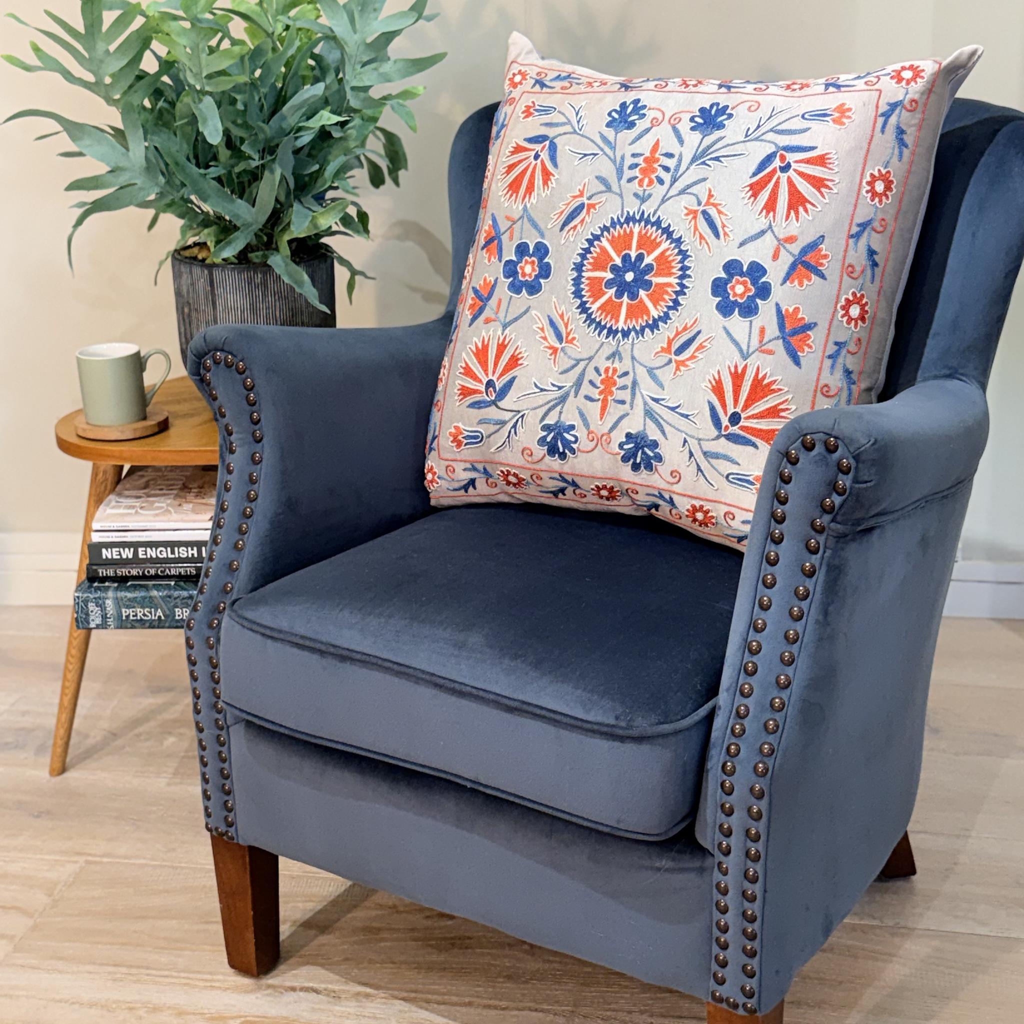 Fine Suzani Silk Cushion