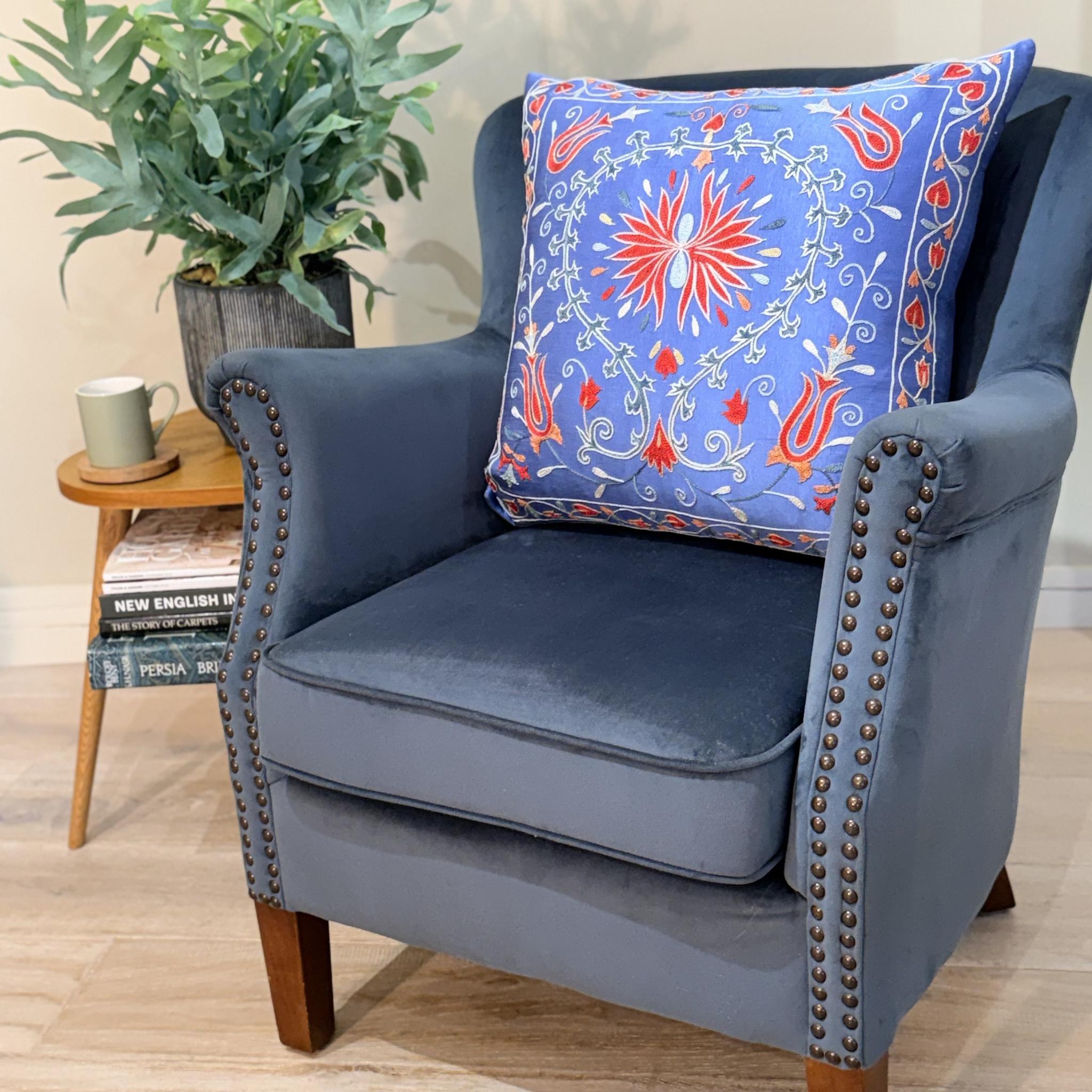 Fine Suzani Silk Cushion