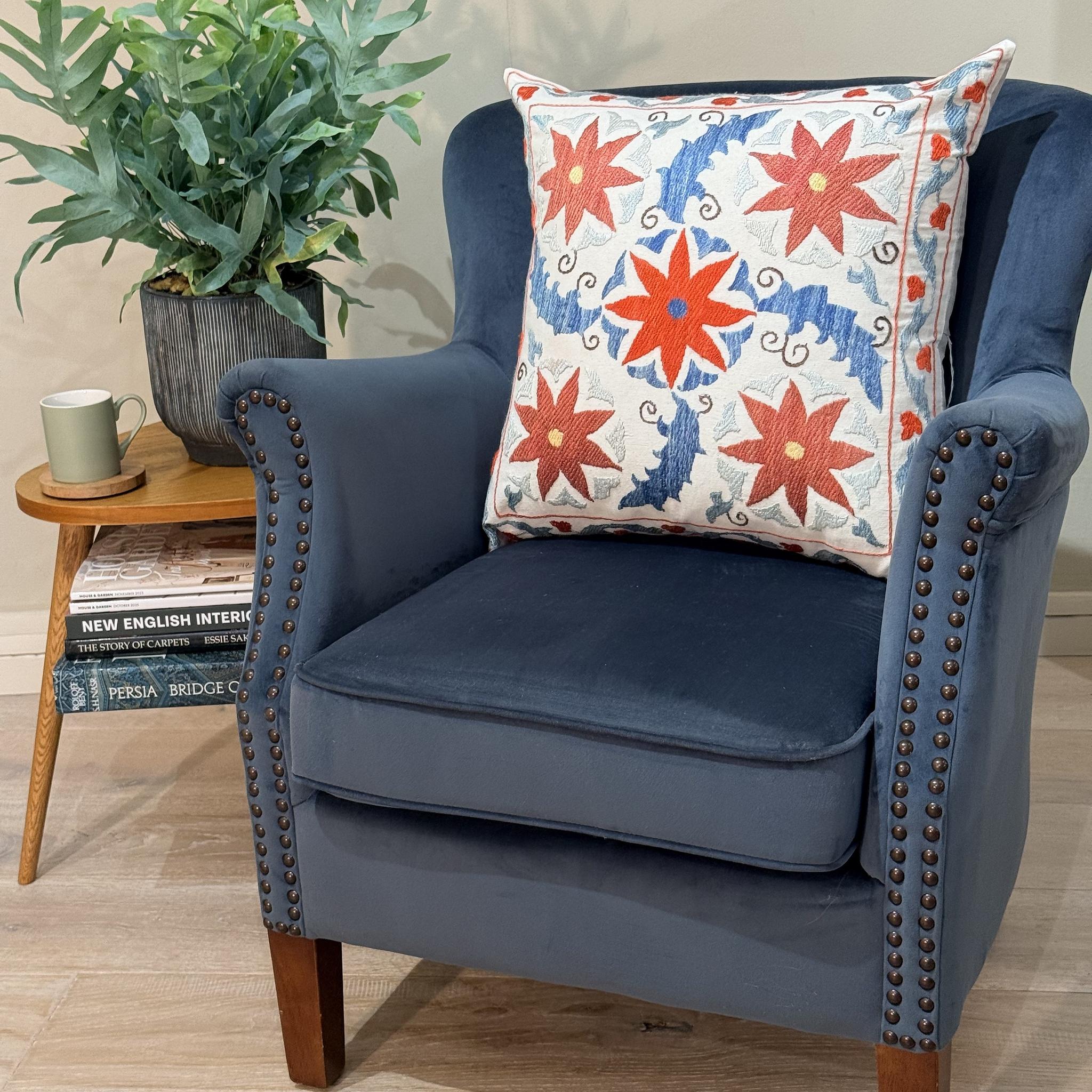 Fine Suzani Silk Cushion