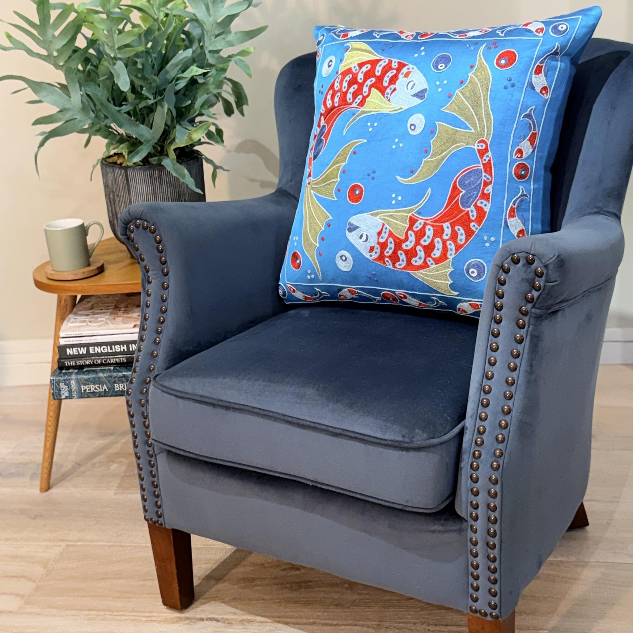 Fine Suzani Silk Cushion